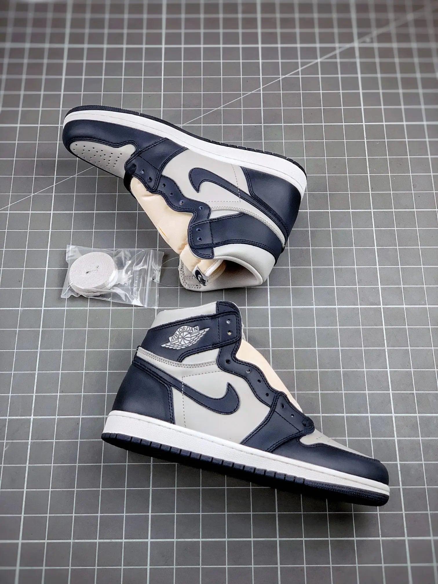 Custom Air Jordan 1 Retro Grey Blue Georgetown sneakeronline