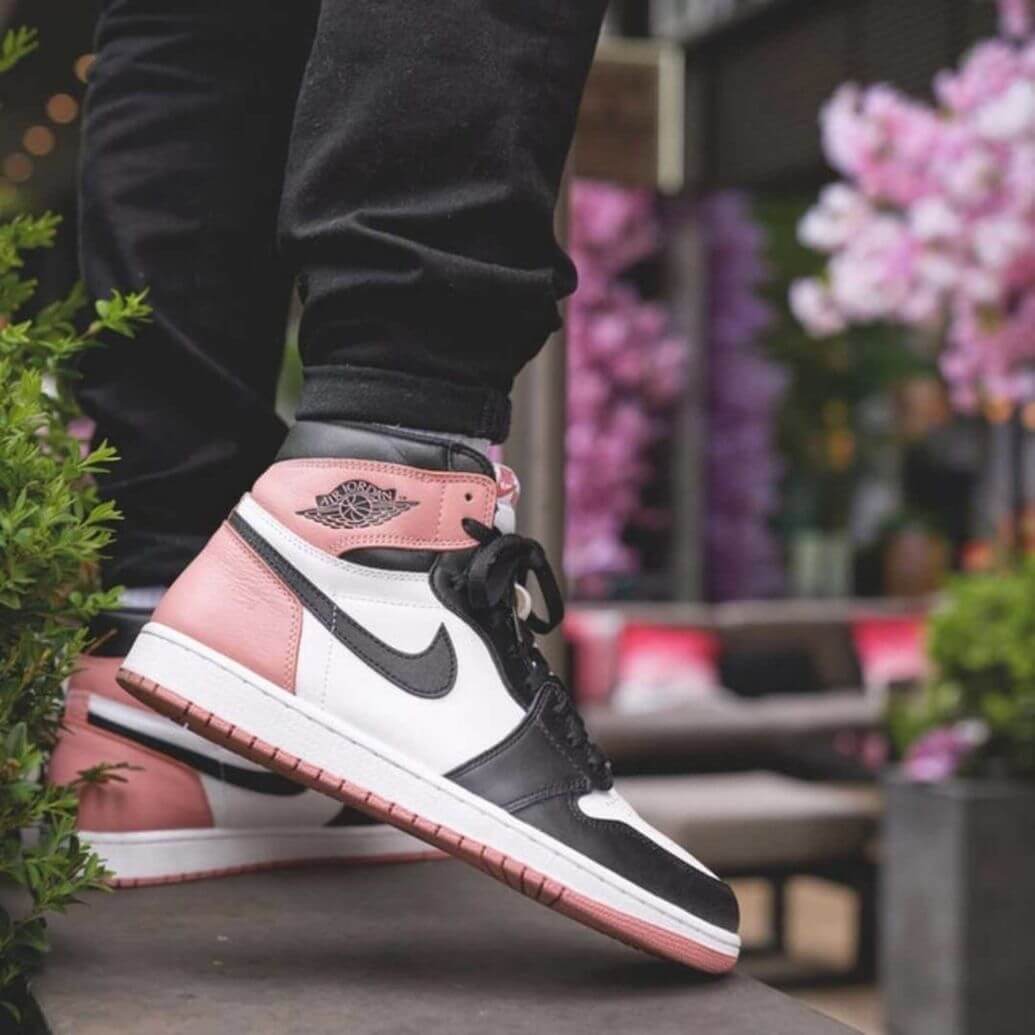 Custom Air Jordan 1 Rust Pink Sneakers - sneakerhypesusa