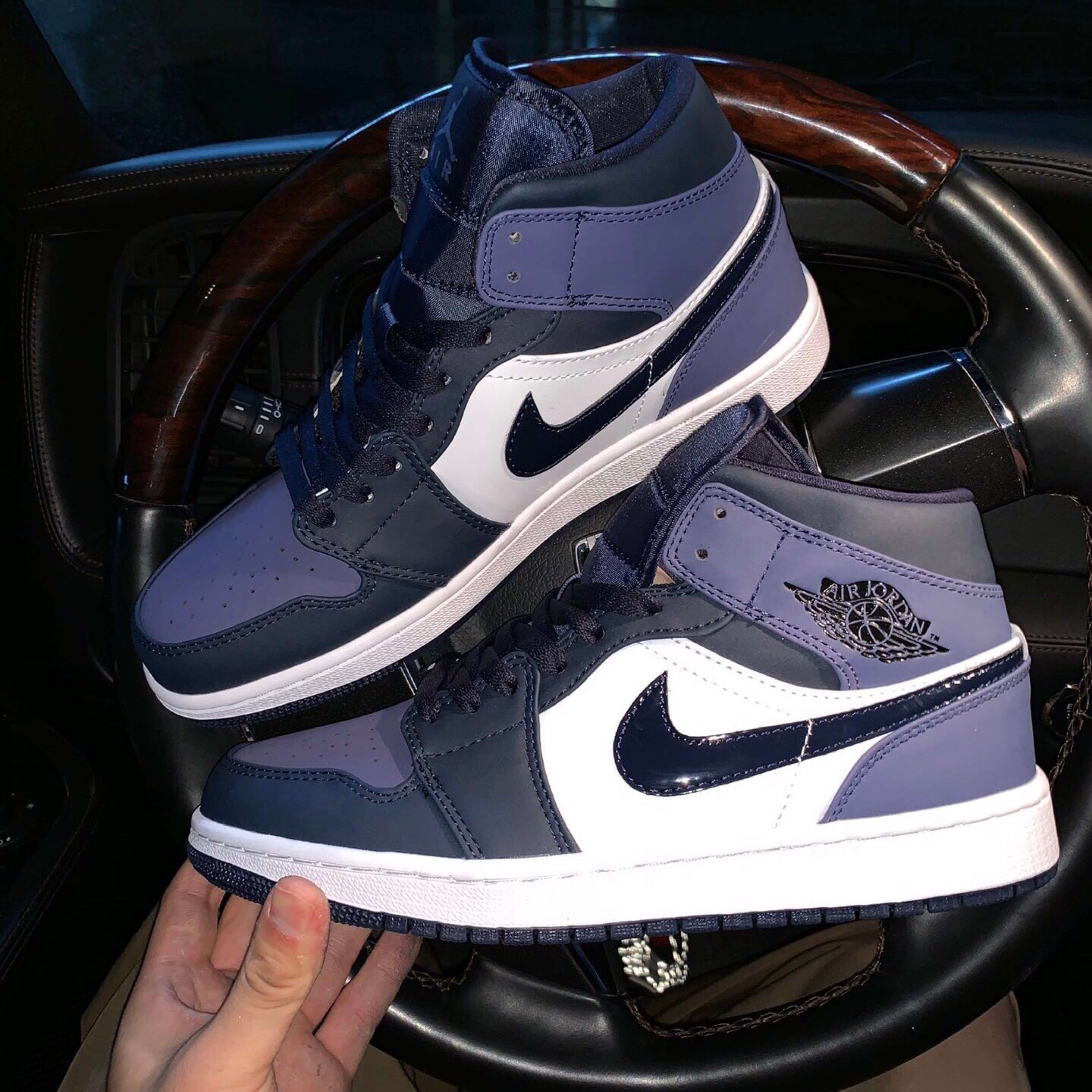 Custom Air Jordan 1 Sanded Purple Sneakers - sneakerhypesusa