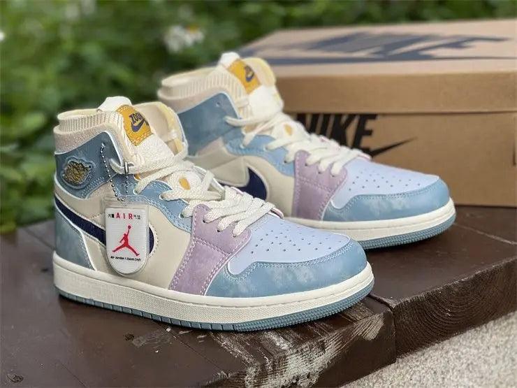 Custom Air Jordan 1 Zoom CMFT Celestine Blue DQ5091 041 sneakeronline