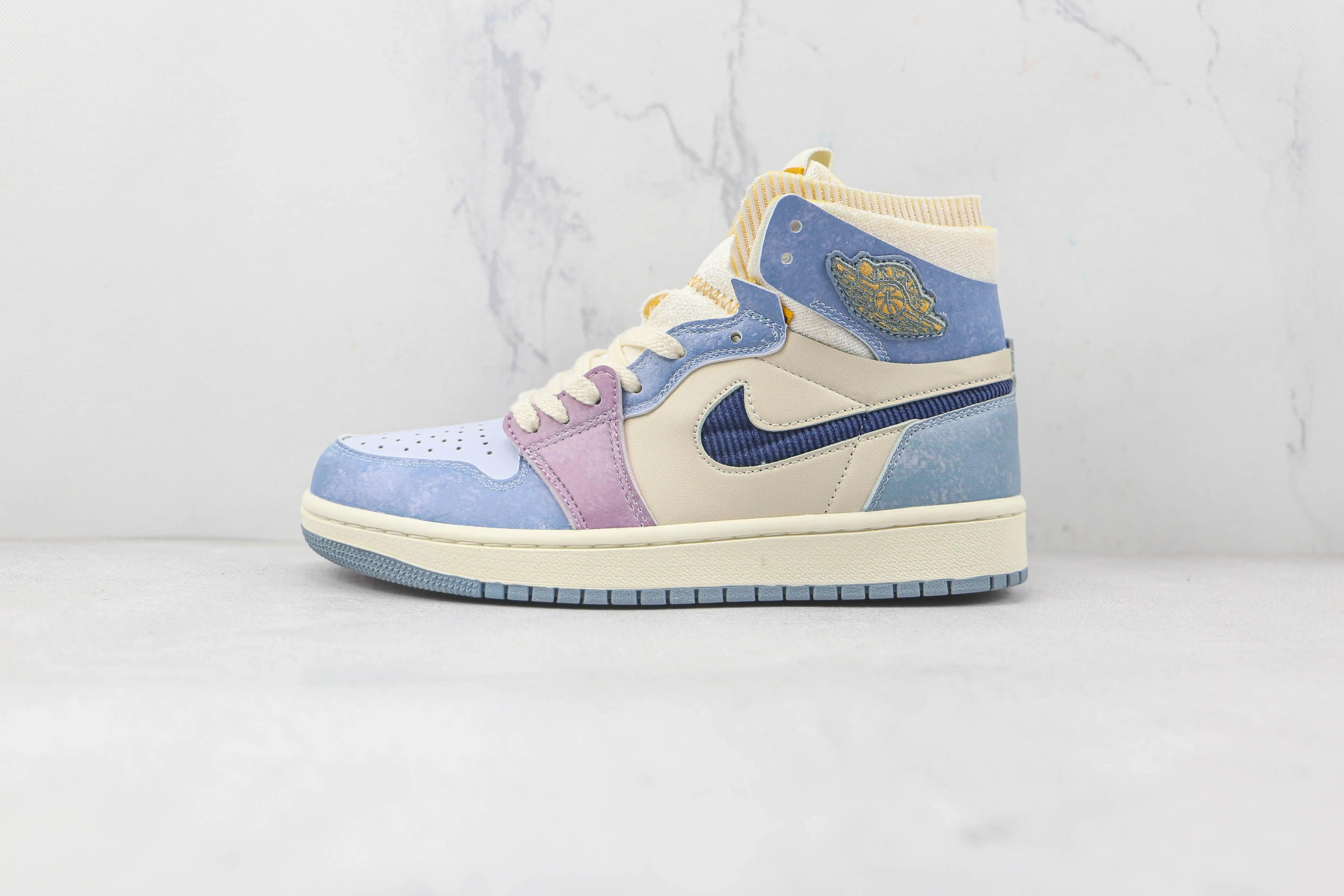 Custom Air Jordan 1 Zoom CMFT Celestine Blue DQ5091 041 sneakeronline