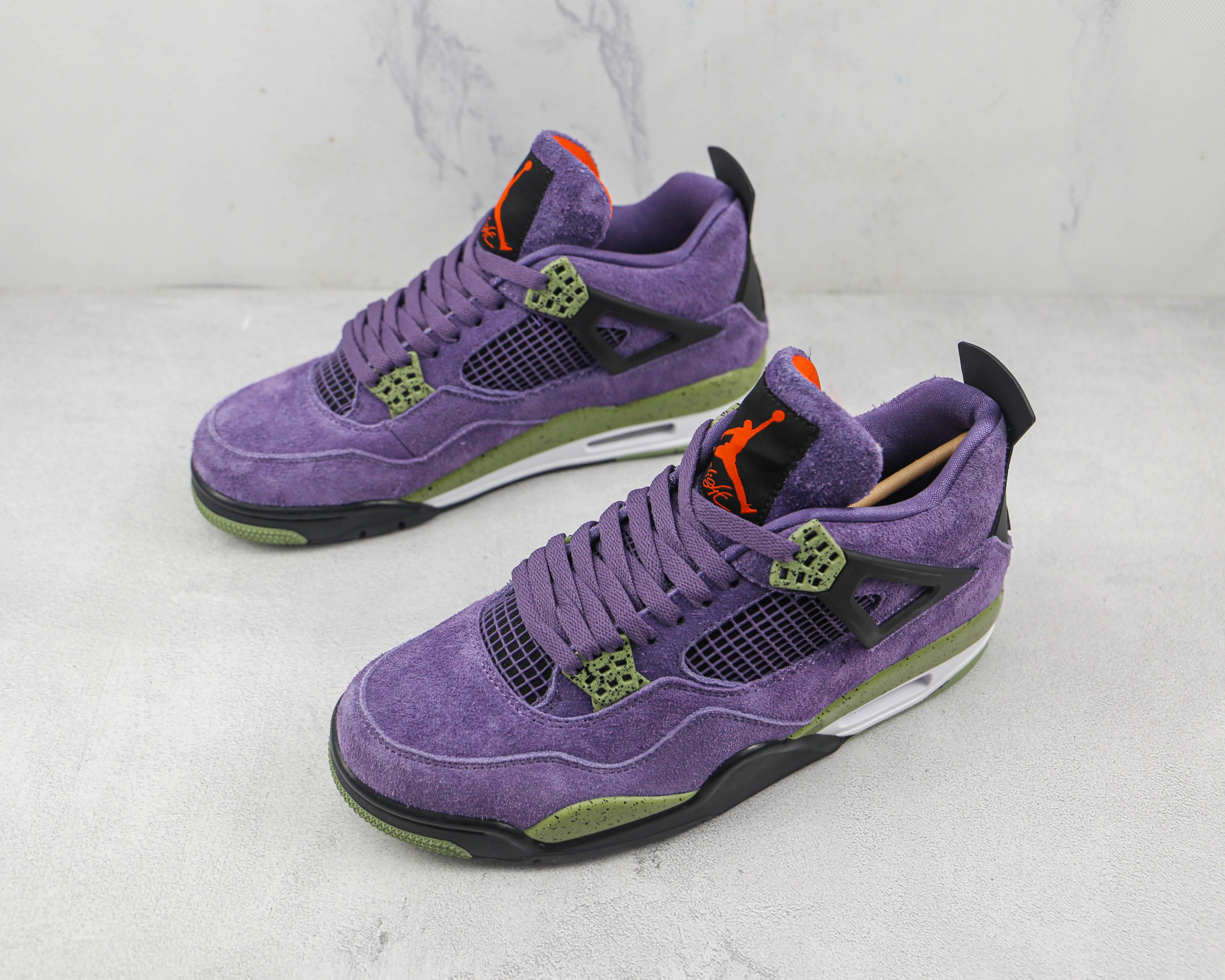 Custom Air Jordan 4 Retro Canyon Purple AJ4 - sneakerhillcom