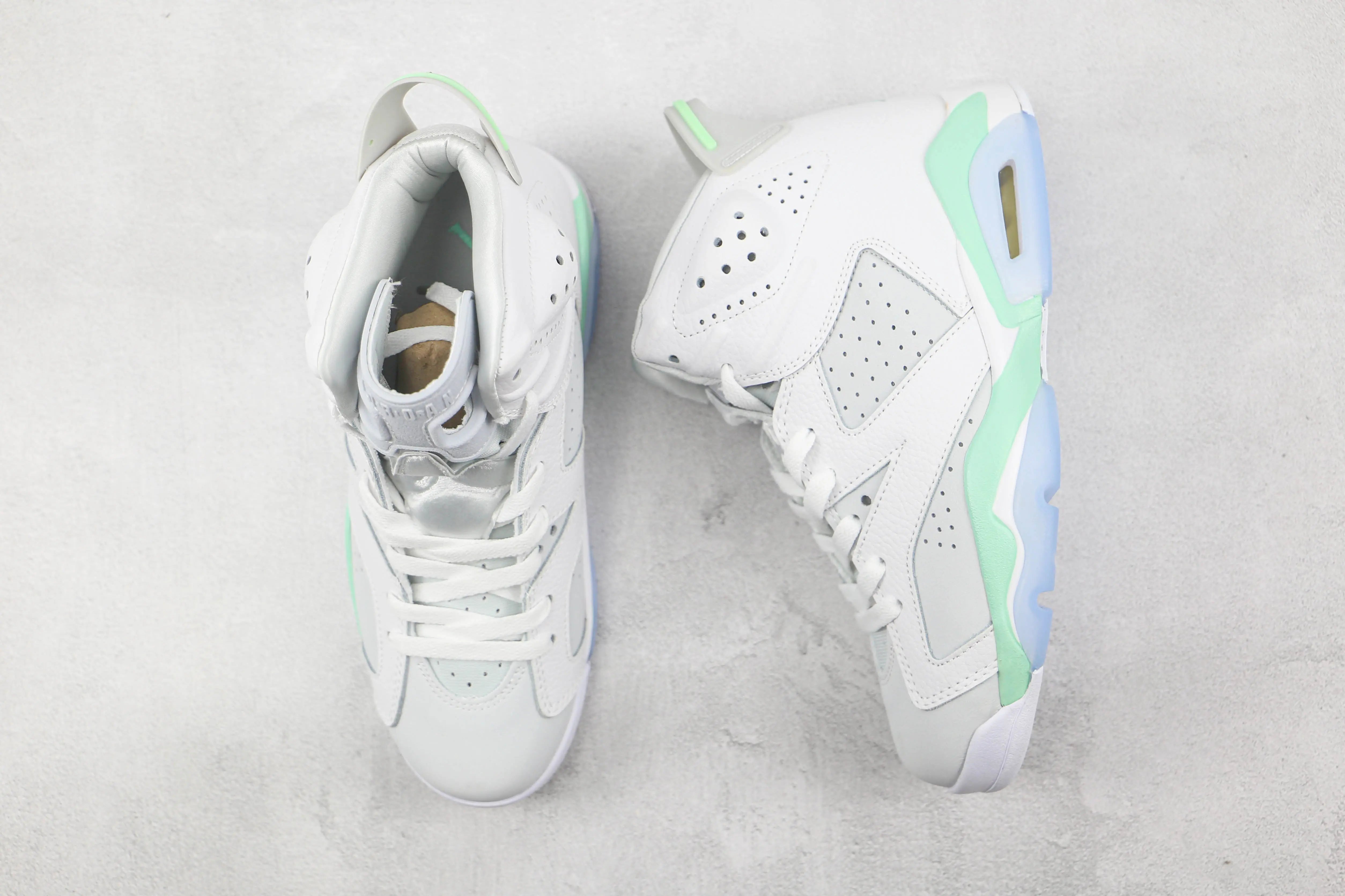 Custom Air Jordan AJ6 Retro Mint Foam blackoriginal