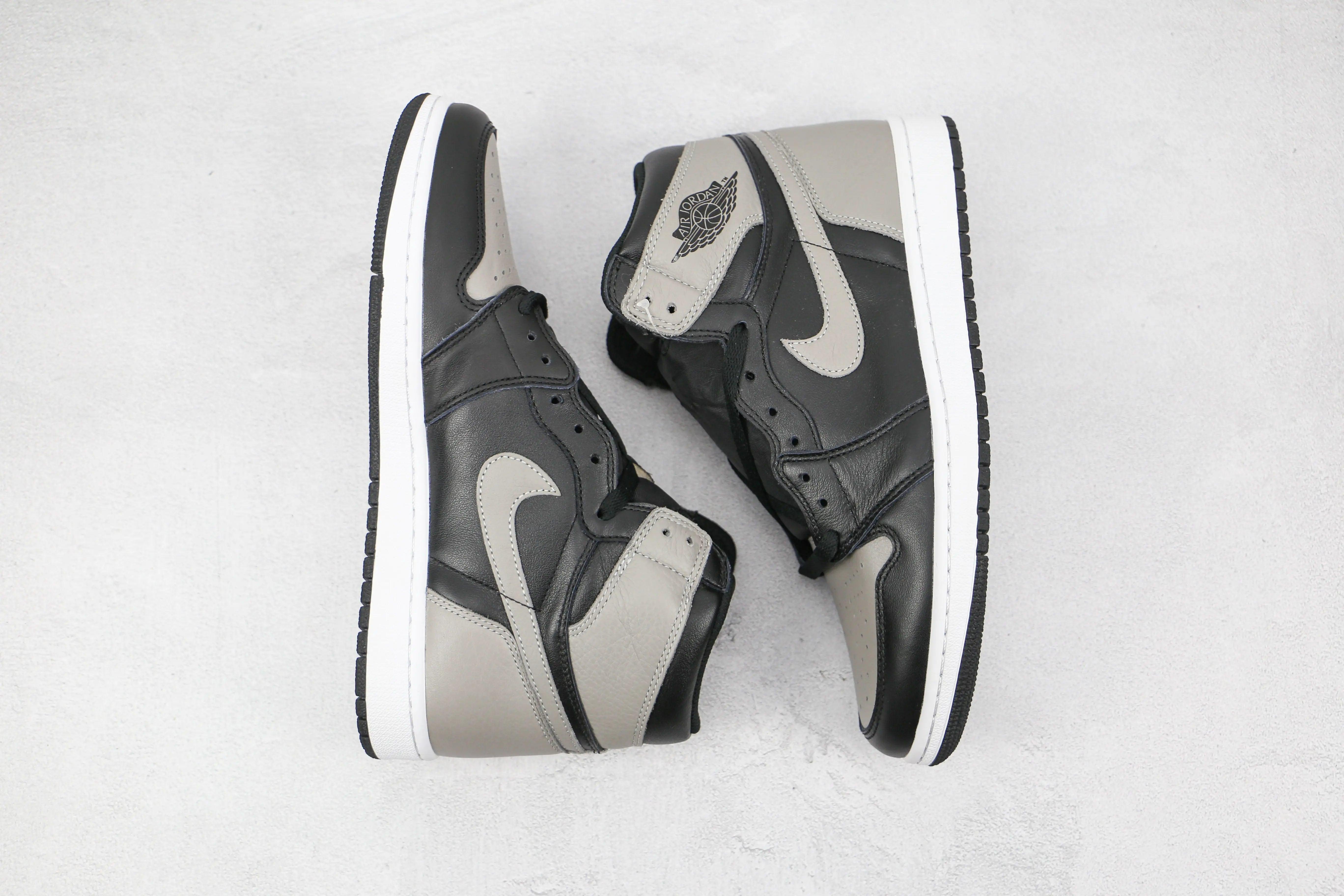 Custom Black Grey Jordan 1 High Q ( Customs And Box ), Jordan 1 Sneakers - sneakerhillcom