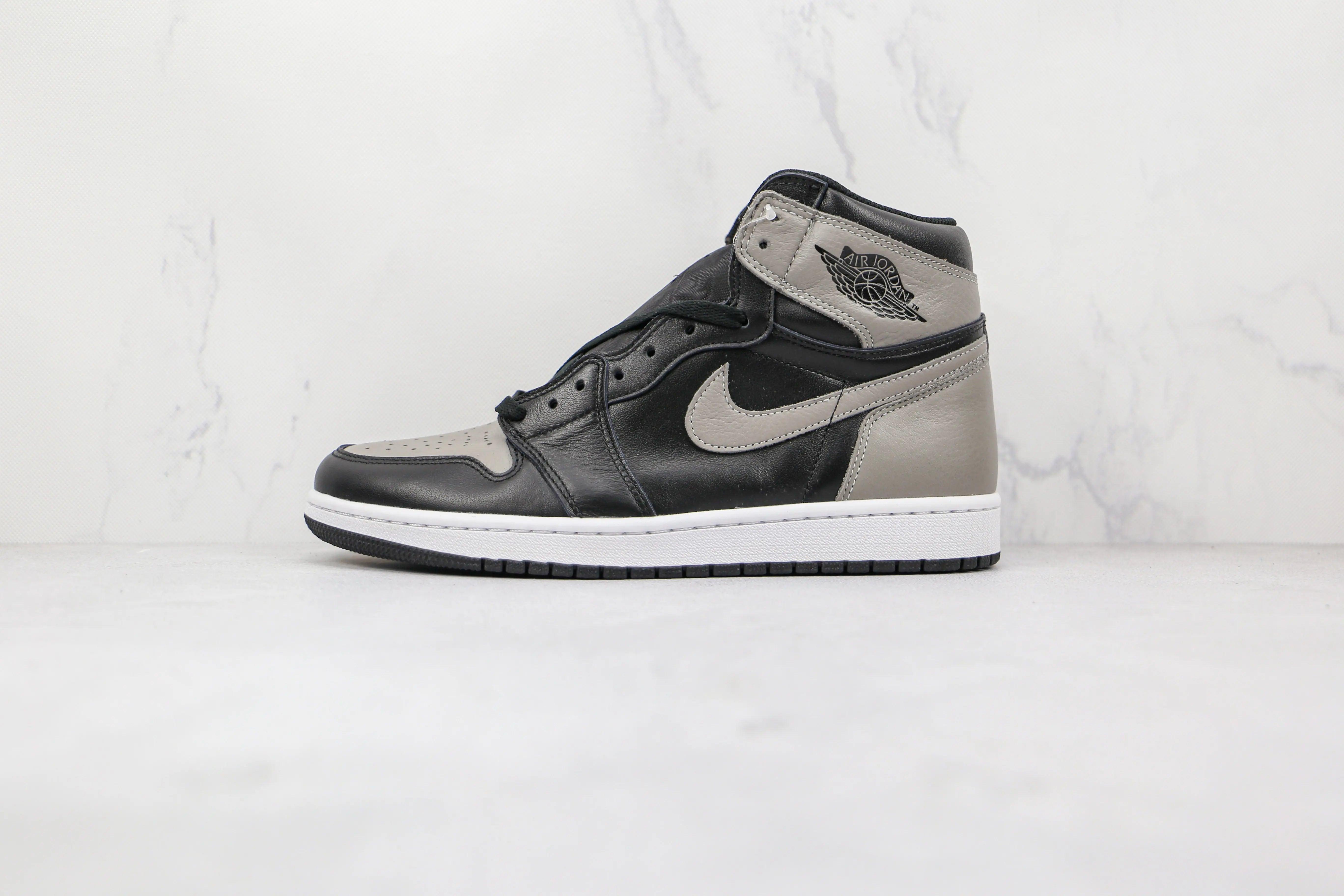 Custom Black Grey Jordan 1 High Q ( Customs And Box ), Jordan 1 Sneakers - sneakerhillcom