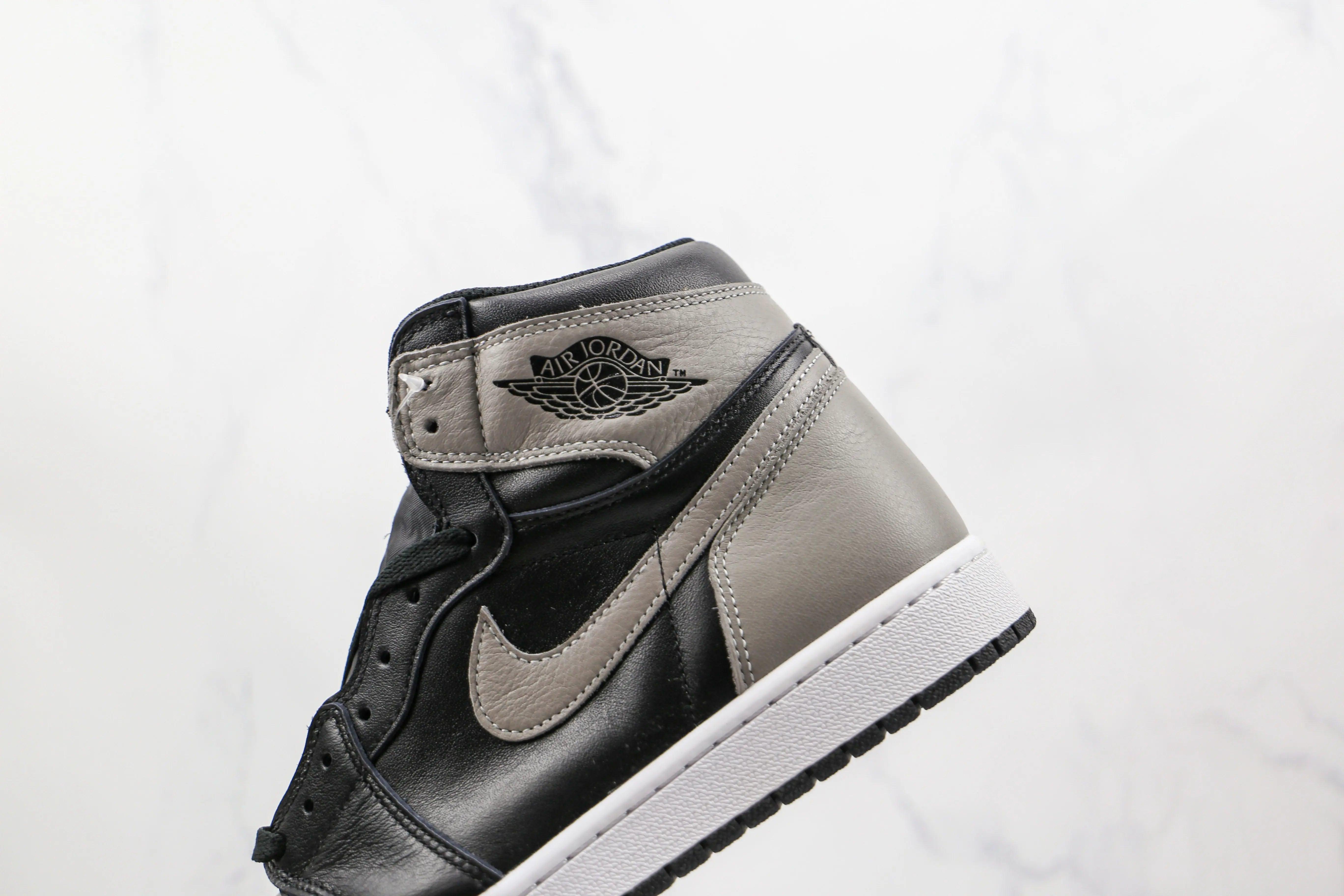 Custom Black Grey Jordan 1 High Q ( Customs And Box ), Jordan 1 Sneakers - sneakerhillcom