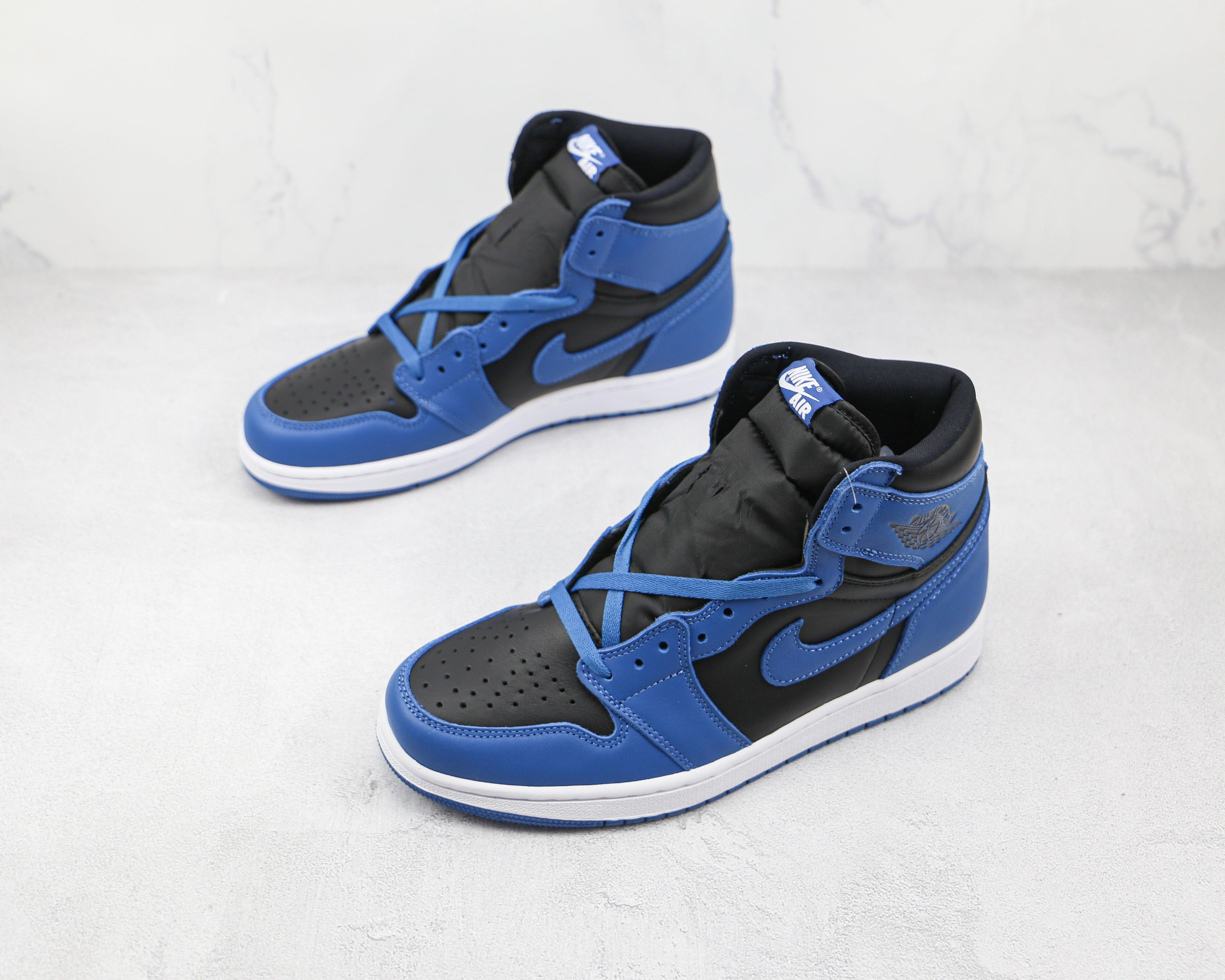 Custom Blue Black Jordan 1 High Q - sneakerhillcom