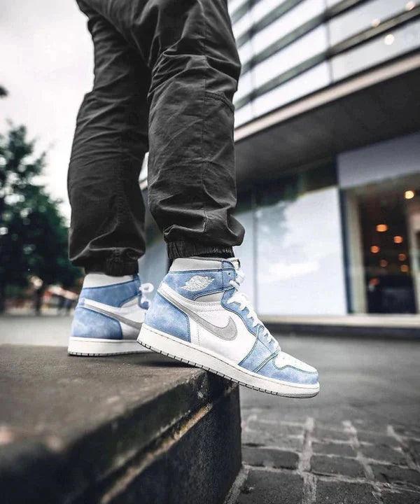 Custom Blue White Jordan 1 High Q - sneakerhillcom