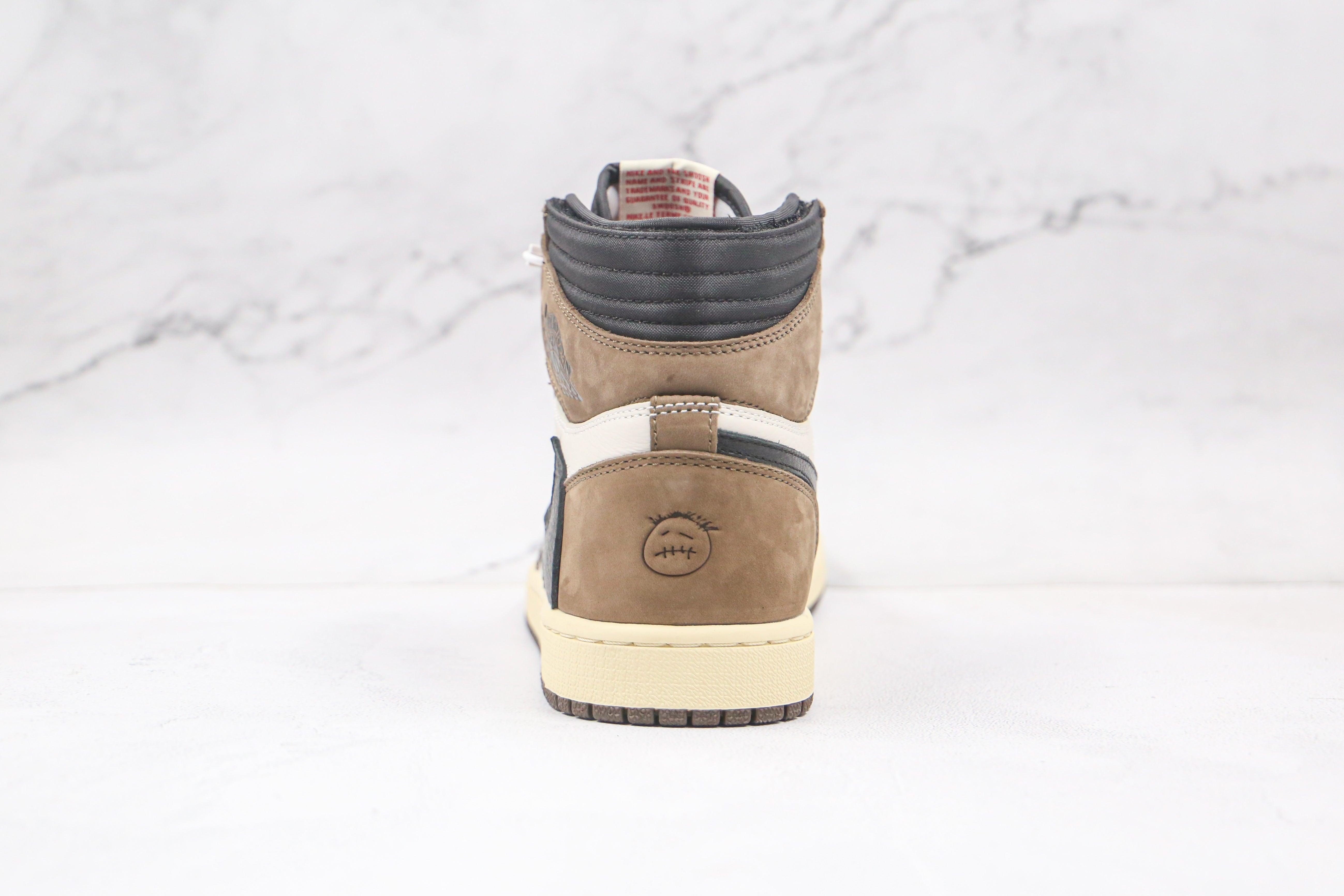 Custom Brown T-Scott x Fragment x Air Jordan 1 High Q ( Customs And Box ), Jordan 1 Sneakers Active CACTUS JACK - sneakerhillcom