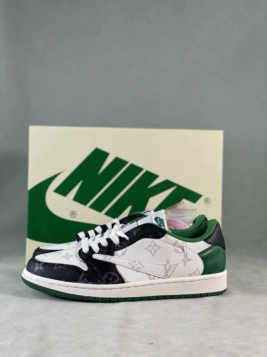 Custom Fragment x LV TS x Air Jordan 1 Low DM7866-318 - sneakerhillcom