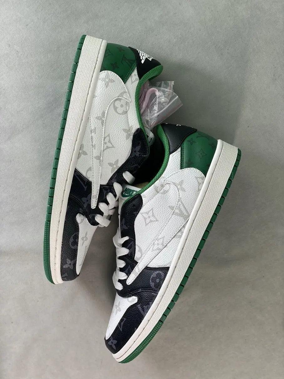 Custom Fragment x LV TS x Air Jordan 1 Low DM7866-318 - sneakerhillcom