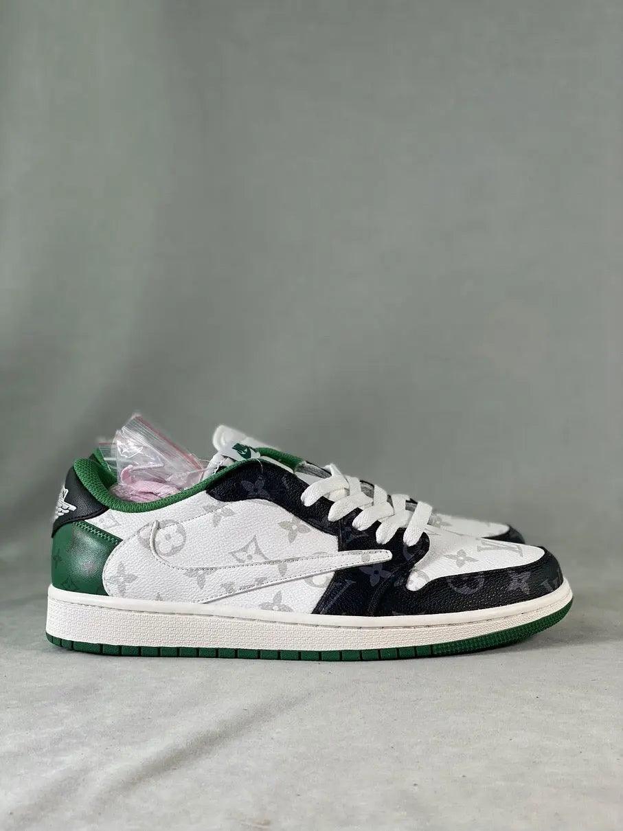 Custom Fragment x LV TS x Air Jordan 1 Low DM7866-318 - sneakerhillcom