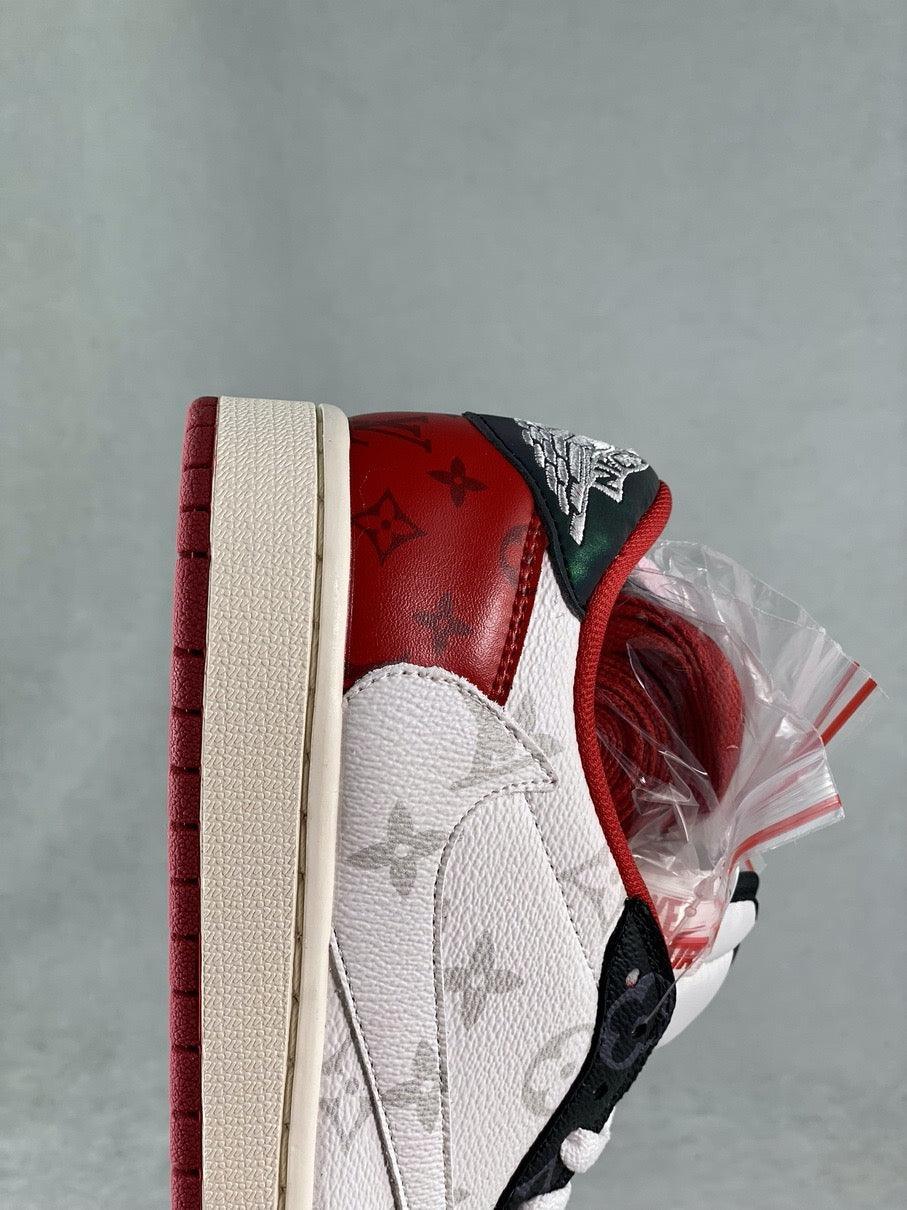 Custom Fragment x TS x Air Jordan 1 Low DM7866-318 - sneakerhillcom