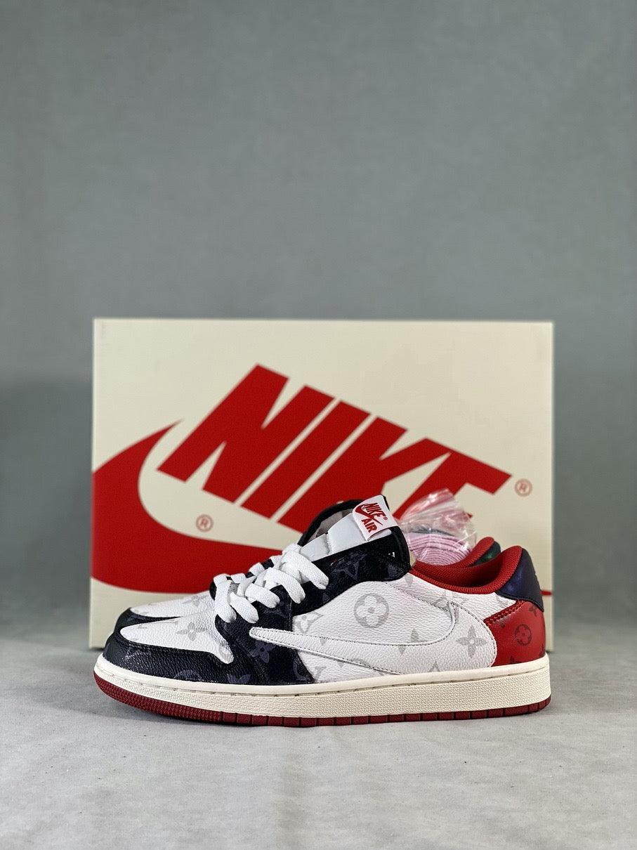 Custom Fragment x TS x Air Jordan 1 Low DM7866-318 - sneakerhillcom