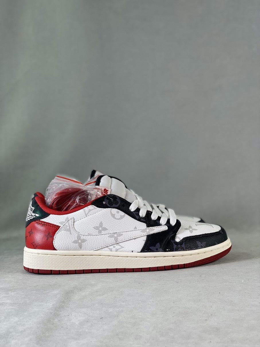 Custom Fragment x TS x Air Jordan 1 Low DM7866-318 - sneakerhillcom