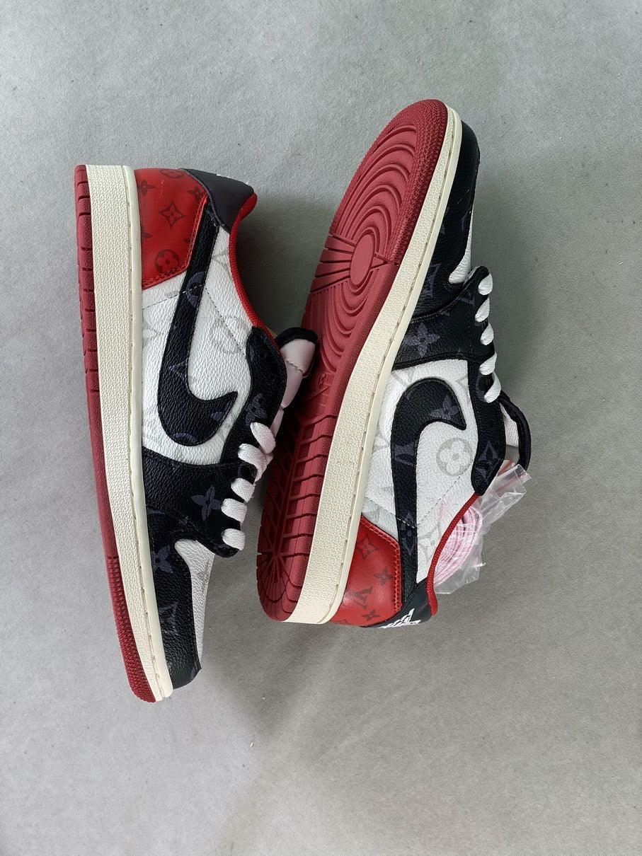 Custom Fragment x TS x Air Jordan 1 Low DM7866-318 - sneakerhillcom