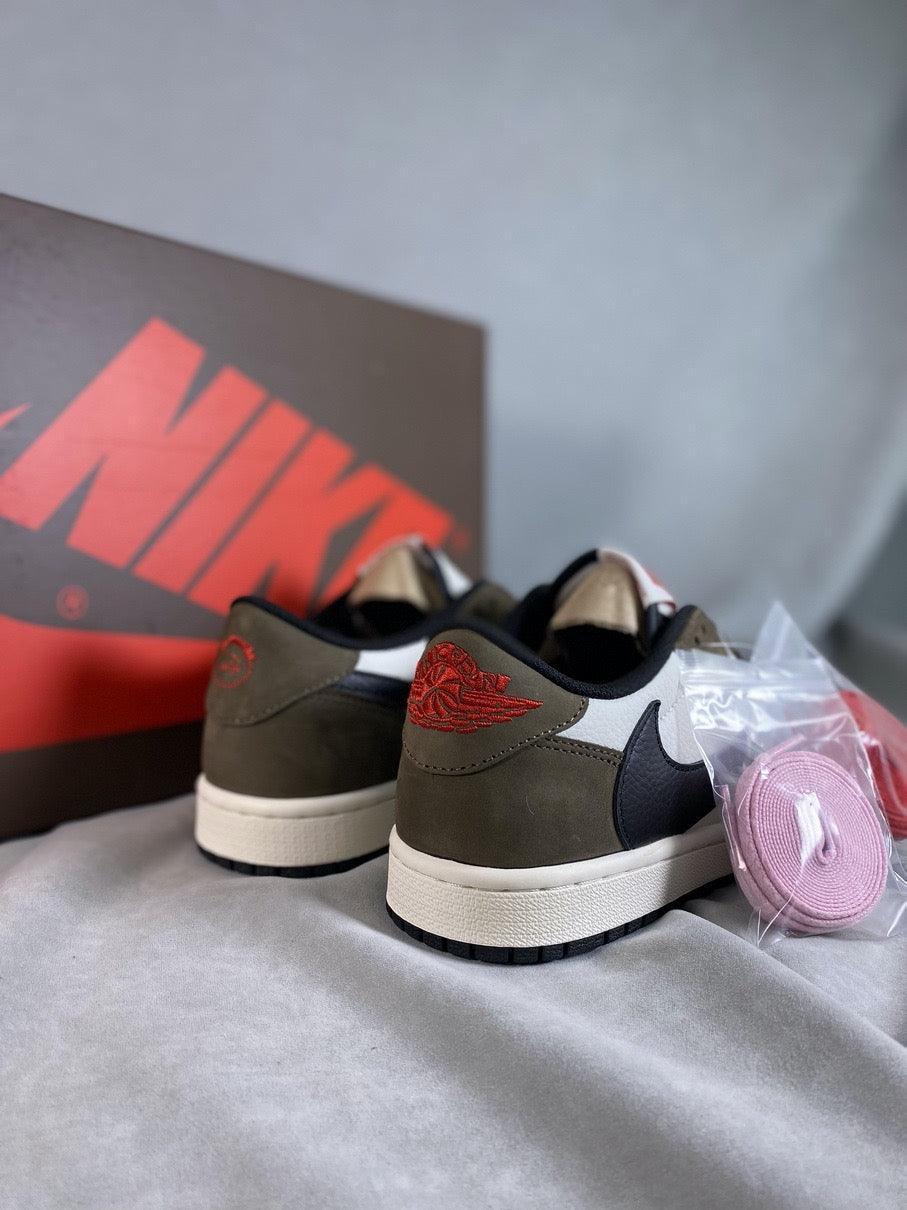 Custom Fragment x Travis Scott x Air Jordan 1 Low CQ4277-990 - sneakerhillcom