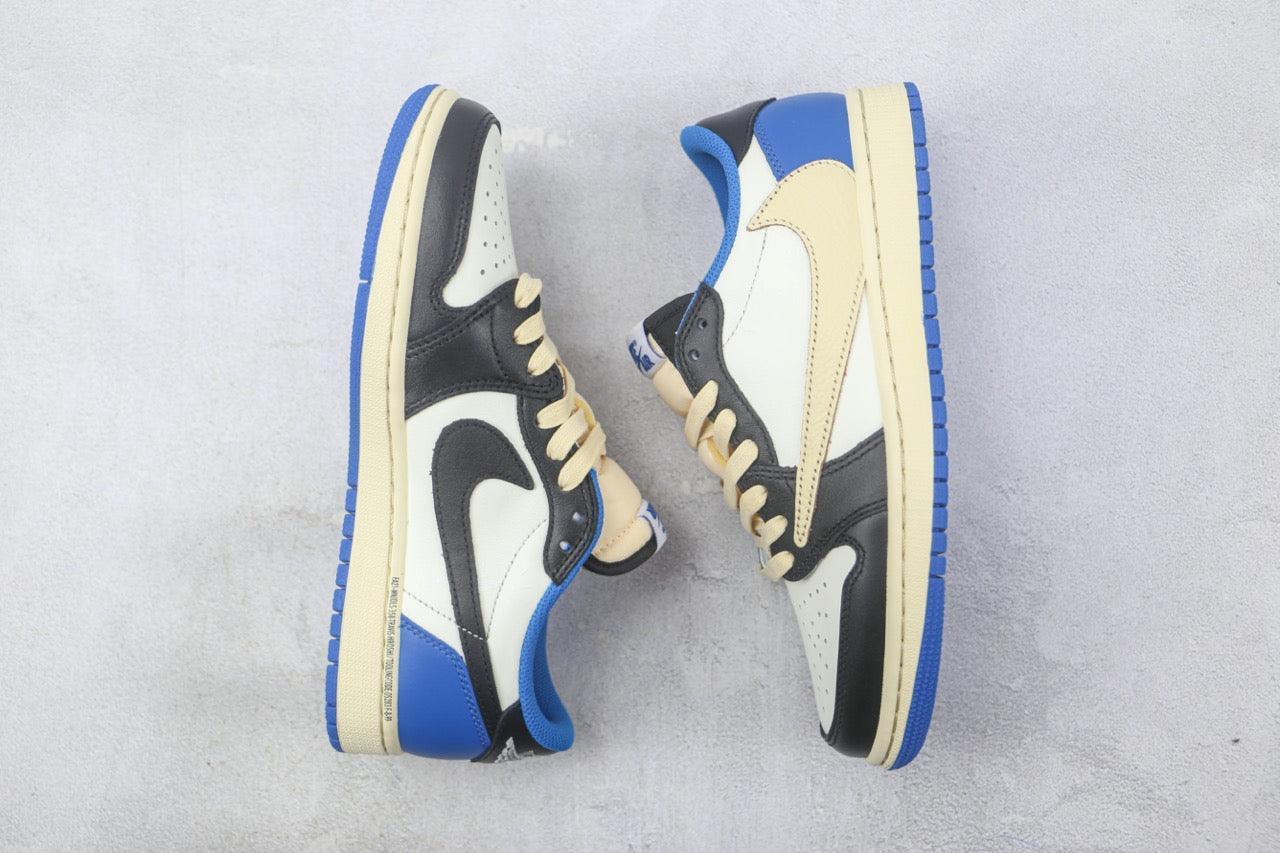 Custom Fragment x Travis Scott x Air Jordan 1 Low DM7866 140 - sneakerhillcom