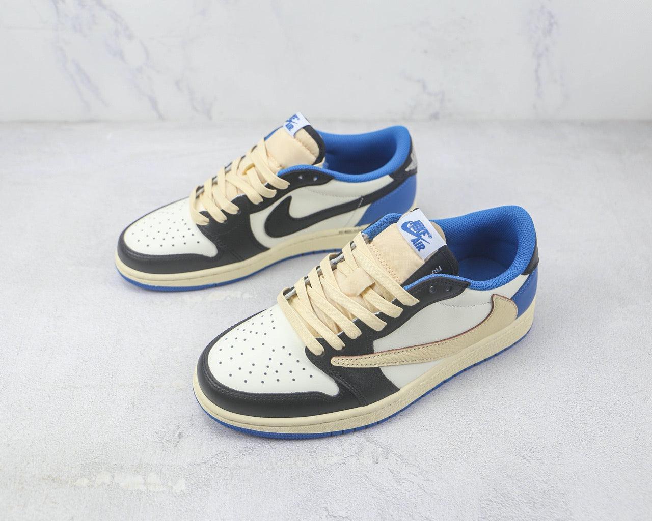 Custom Fragment x Travis Scott x Air Jordan 1 Low DM7866 140 - sneakerhillcom