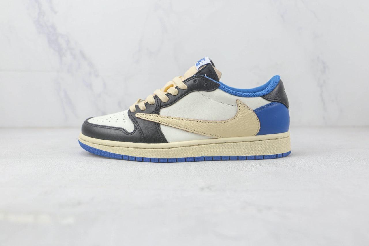 Custom Fragment x Travis Scott x Air Jordan 1 Low DM7866 140 - sneakerhillcom
