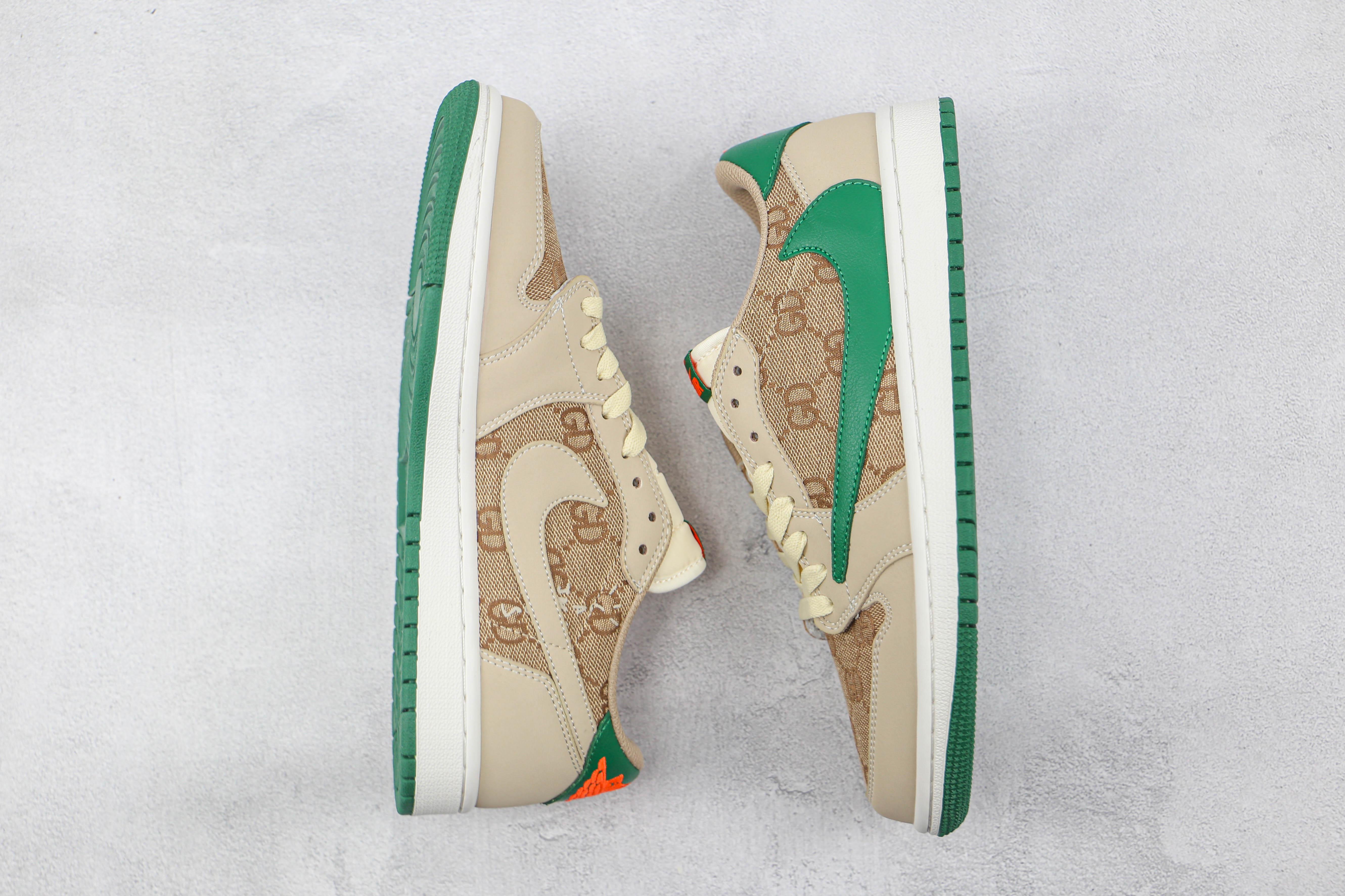 Custom Fragment x Travis Scott x Air Jordan 1 Low GG TS - sneakerhillcom
