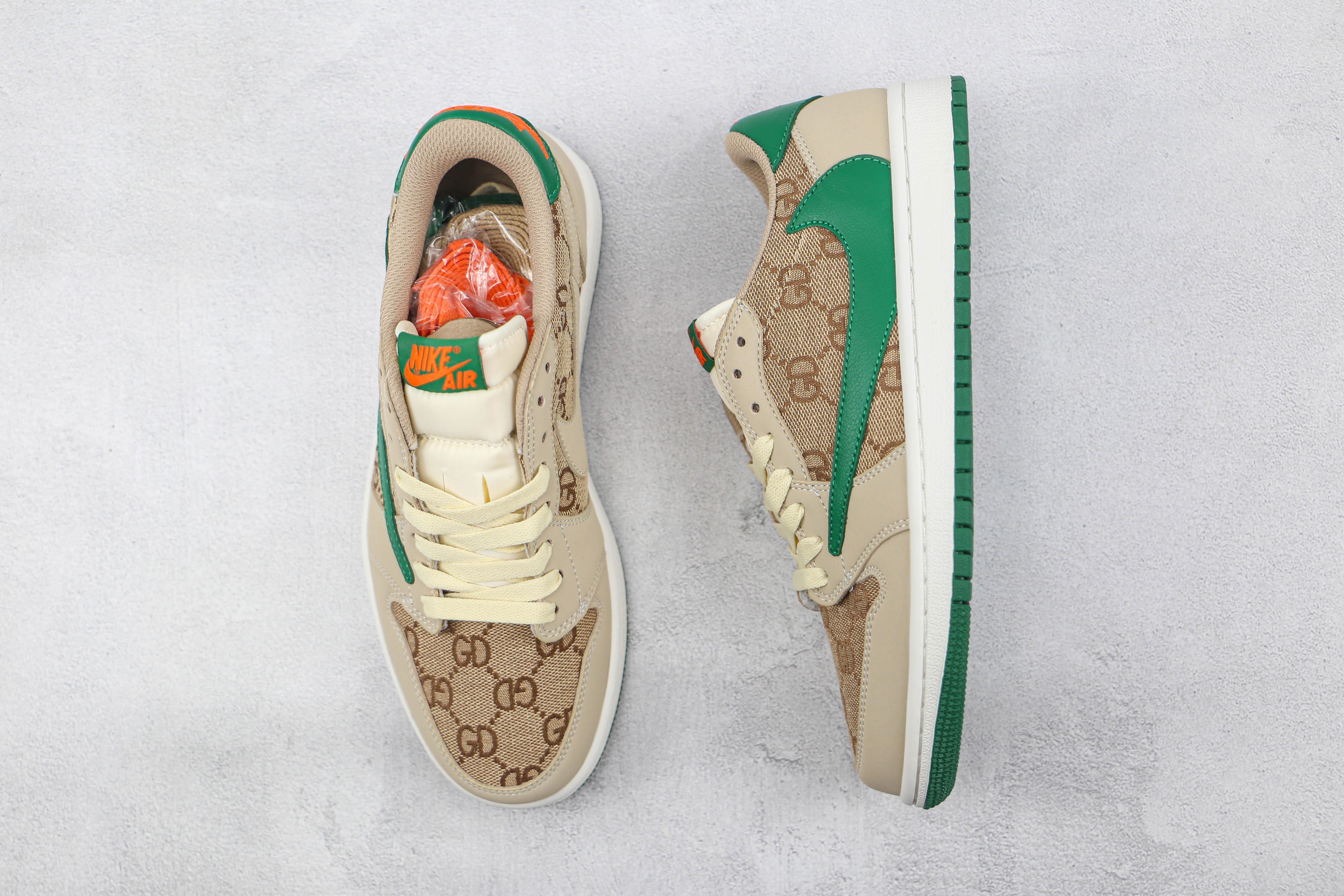 Custom Fragment x Travis Scott x Air Jordan 1 Low GG TS - sneakerhillcom