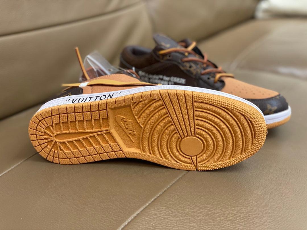 Custom Fragment x Travis Scott x Air Jordan 1 Low LV - sneakerhypesusa
