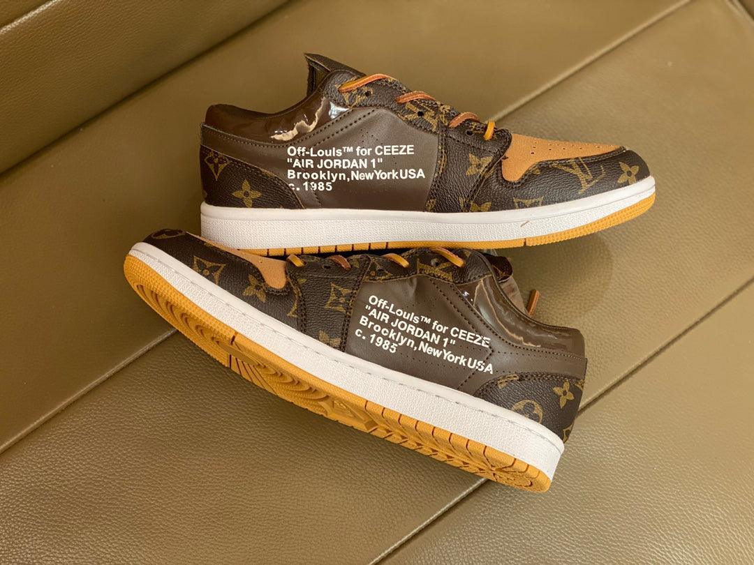 Custom Fragment x Travis Scott x Air Jordan 1 Low LV - sneakerhypesusa