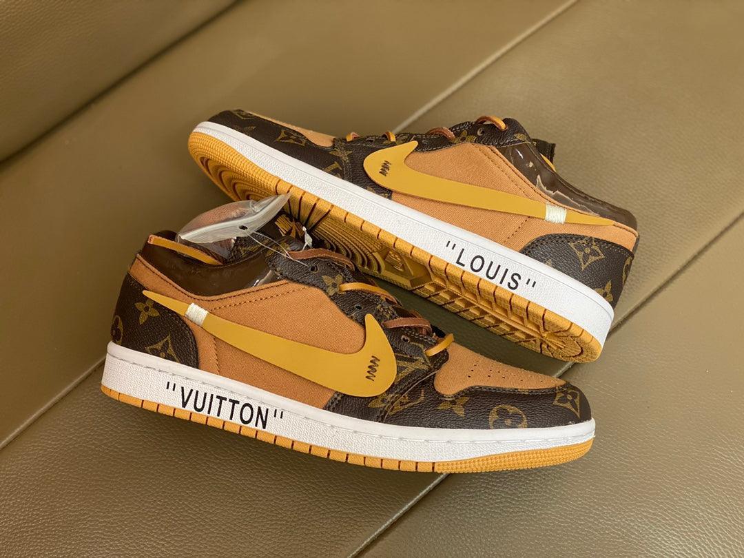 Custom Fragment x Travis Scott x Air Jordan 1 Low LV - sneakerhypesusa