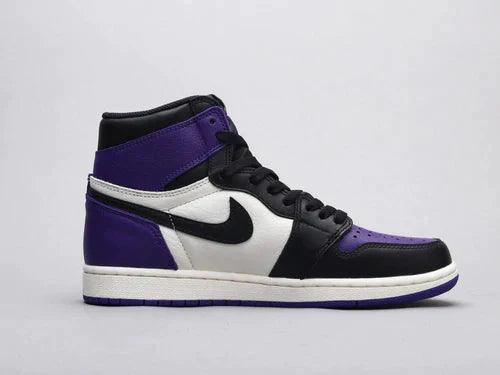 Custom Jordan 1 High Q AJ1 Purple Toe Sneakerhypes - sneakerhillcom
