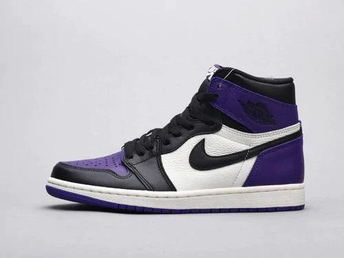 Custom Jordan 1 High Q AJ1 Purple Toe Sneakerhypes - sneakerhillcom