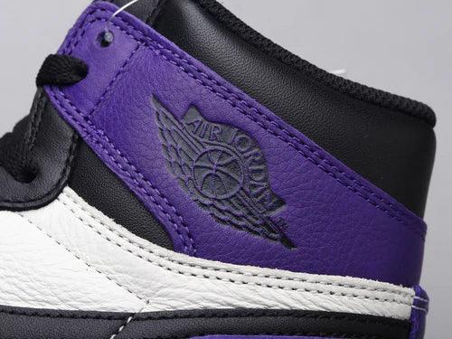 Custom - Jordan 1 High Q AJ1 Purple Toe UNISEX ( Customs And Box ), Jordan 1 Sneakers FREE SHIPPING - sneakerhillcom
