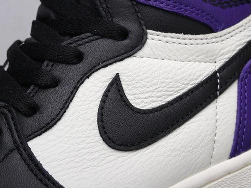 Custom - Jordan 1 High Q AJ1 Purple Toe UNISEX ( Customs And Box ), Jordan 1 Sneakers FREE SHIPPING - sneakerhillcom