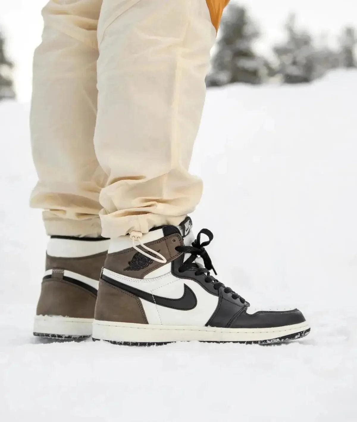 Custom Jordan 1 Retro High Dark Mocha High Q - sneakerhillcom