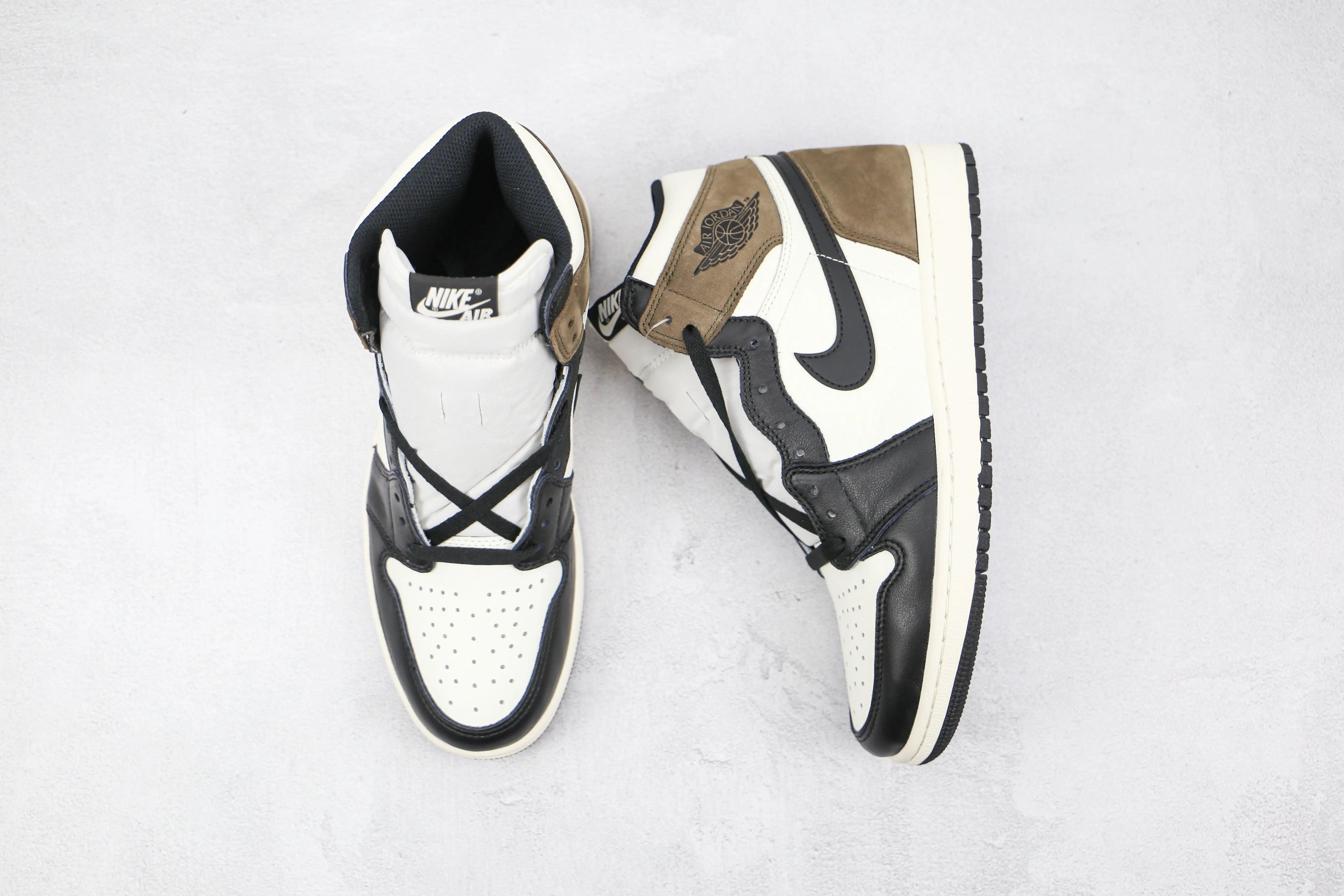 Custom Jordan 1 Retro High Dark Mocha High Q - sneakerhillcom