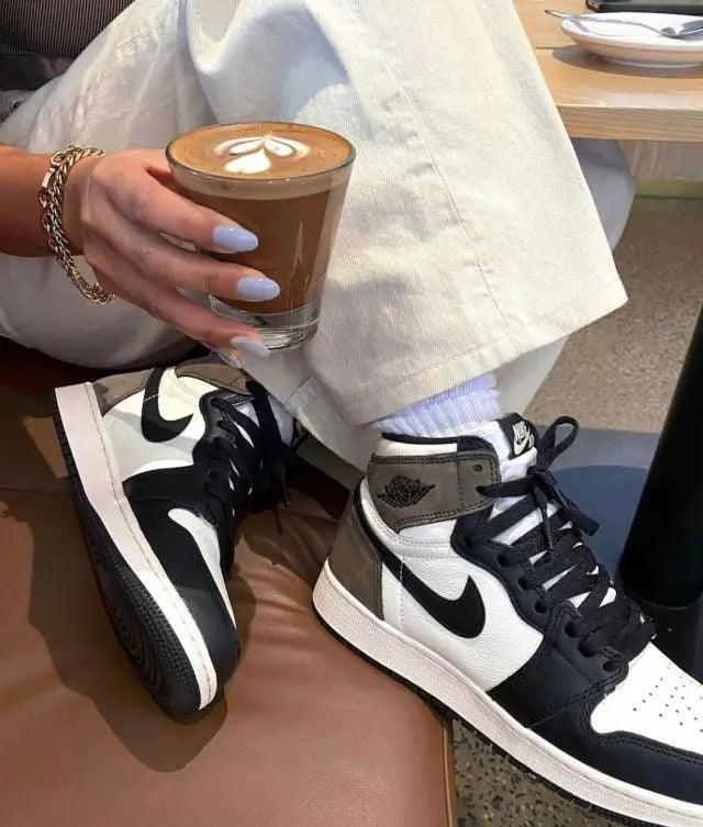 Custom Jordan 1 Retro High Dark Mocha High Q - sneakerhillcom