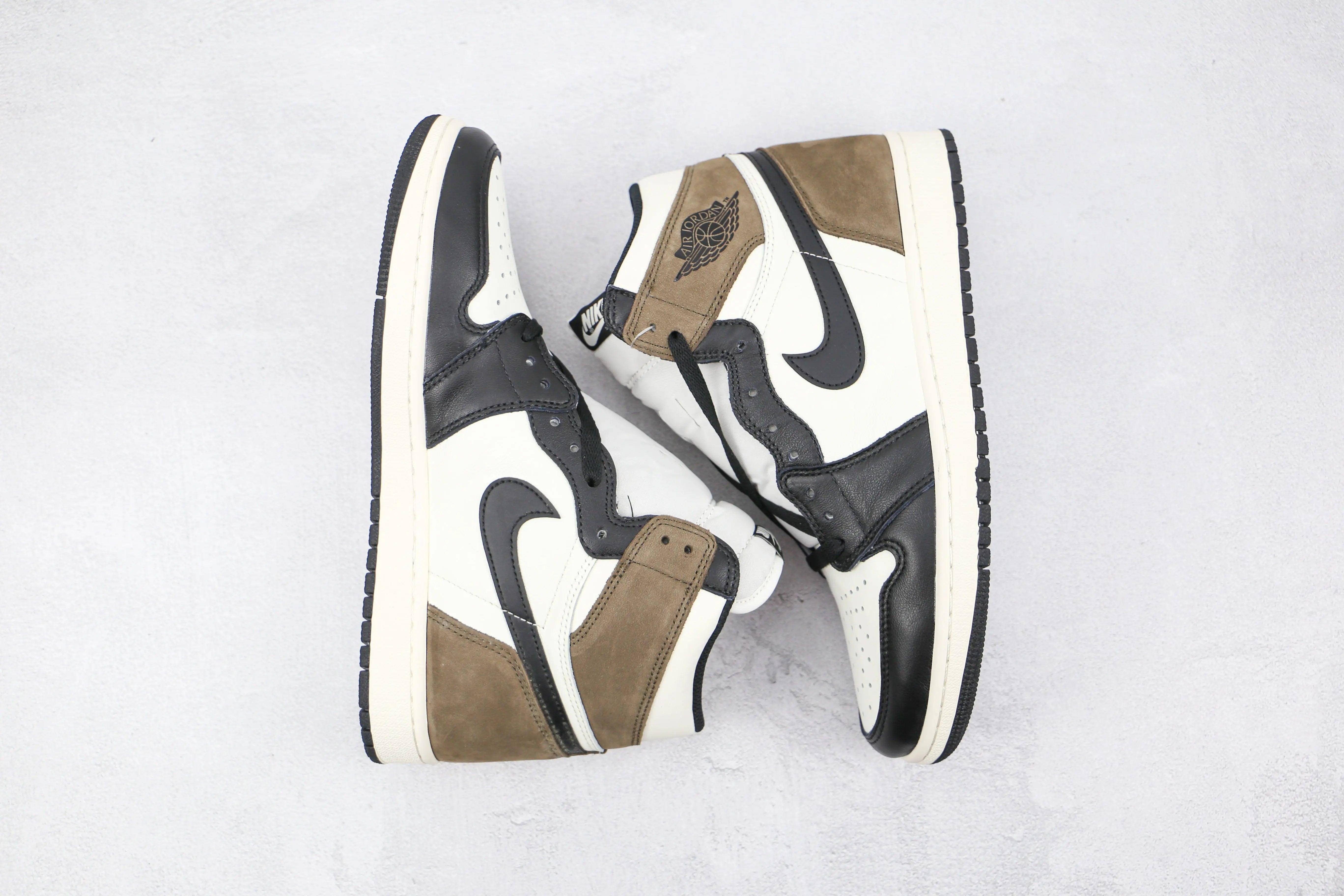 Custom Jordan 1 Retro High Dark Mocha High Q - sneakerhillcom
