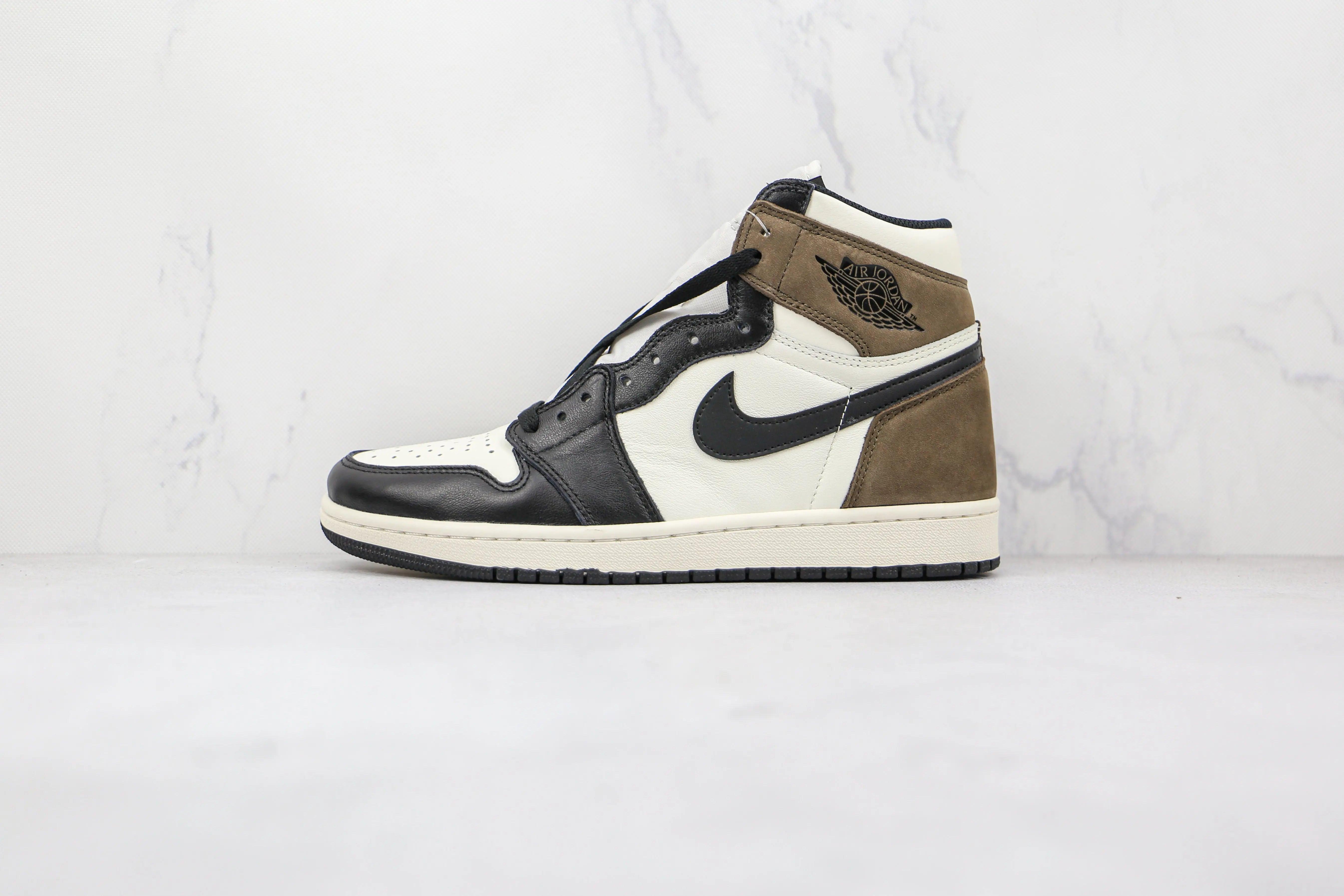 Custom Jordan 1 Retro High Dark Mocha High Q - sneakerhillcom