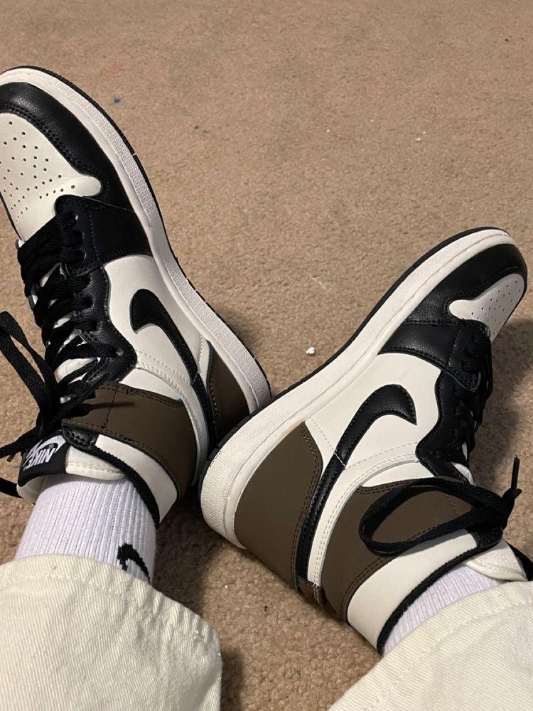 Custom Jordan 1 Retro High Dark Mocha High Q - sneakerhillcom