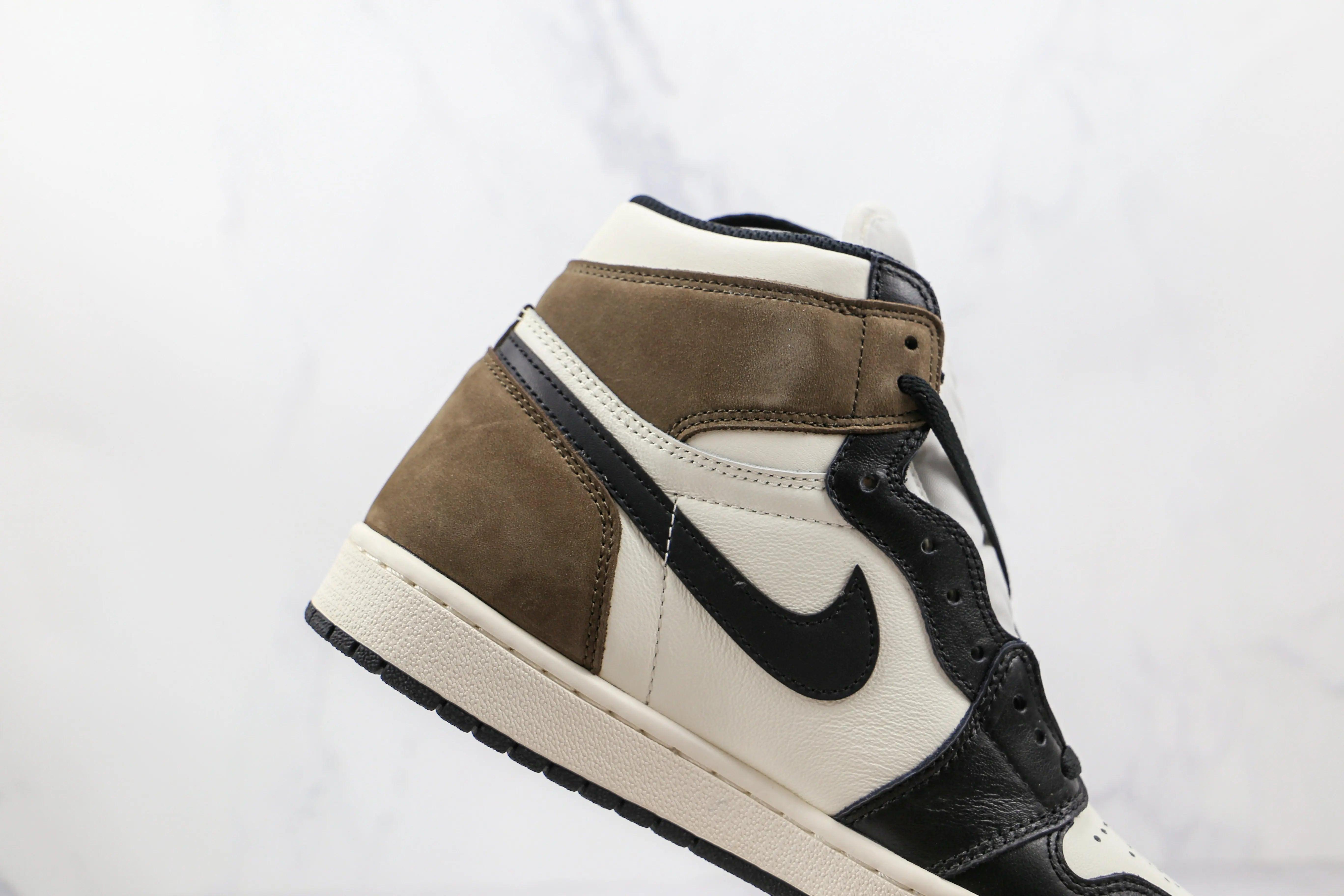 Custom Jordan 1 Retro High Dark Mocha High Q - sneakerhillcom