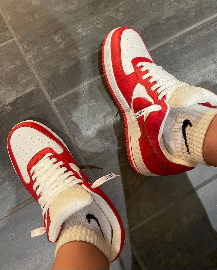 Custom LV x NK Air Force Monogram - sneakerhillcom