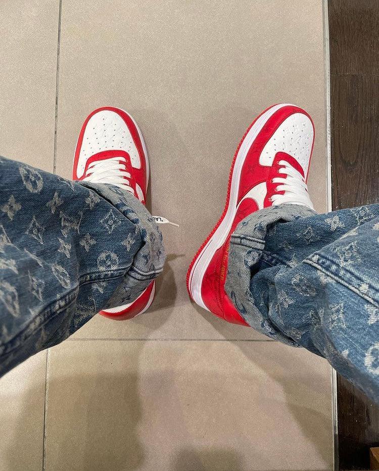 Custom LV x NK Air Force Monogram - sneakerhillcom