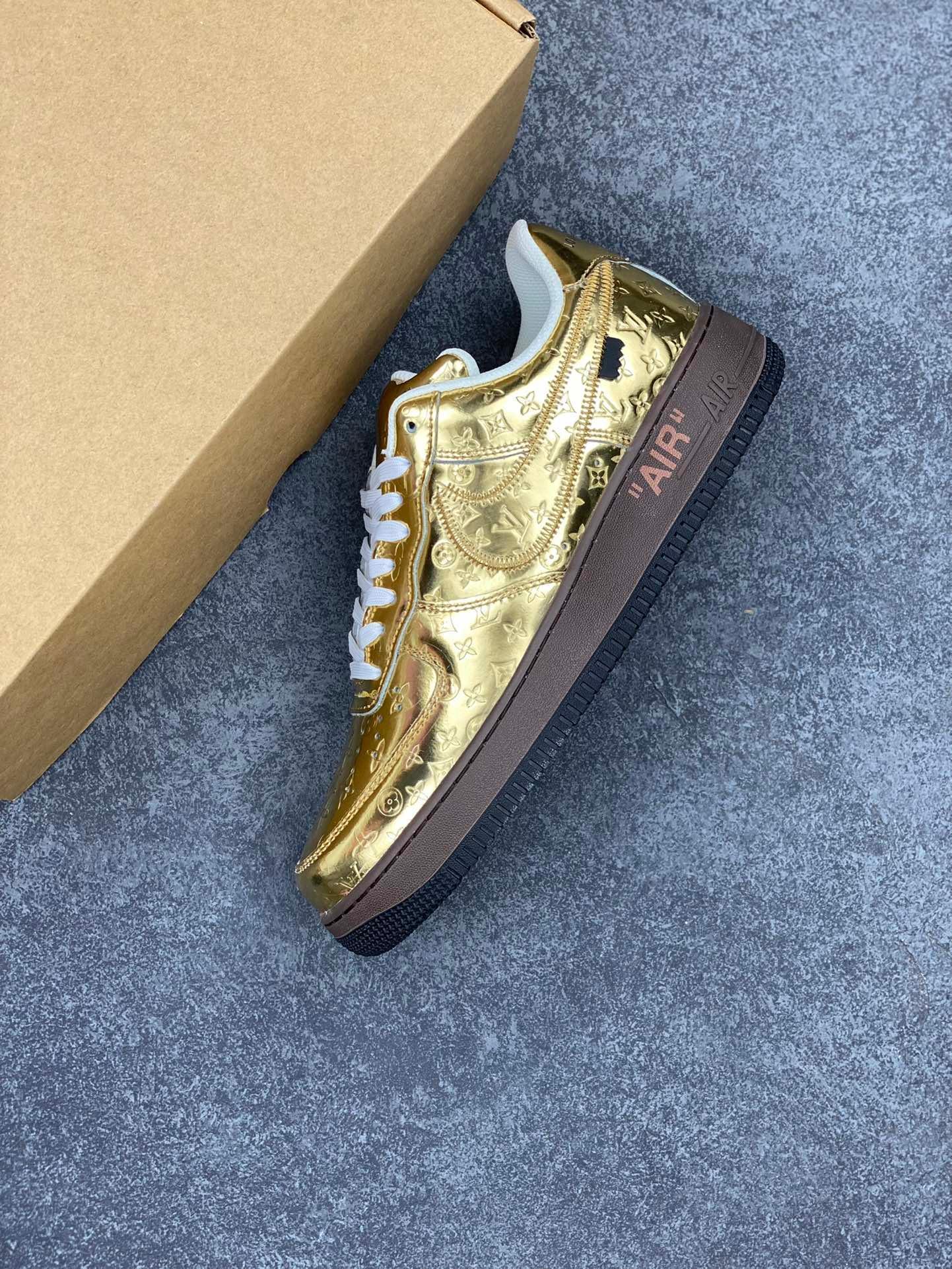 Custom LV x Off-wht x NK Air Force 1 1A9VG0 - sneakerhillcom