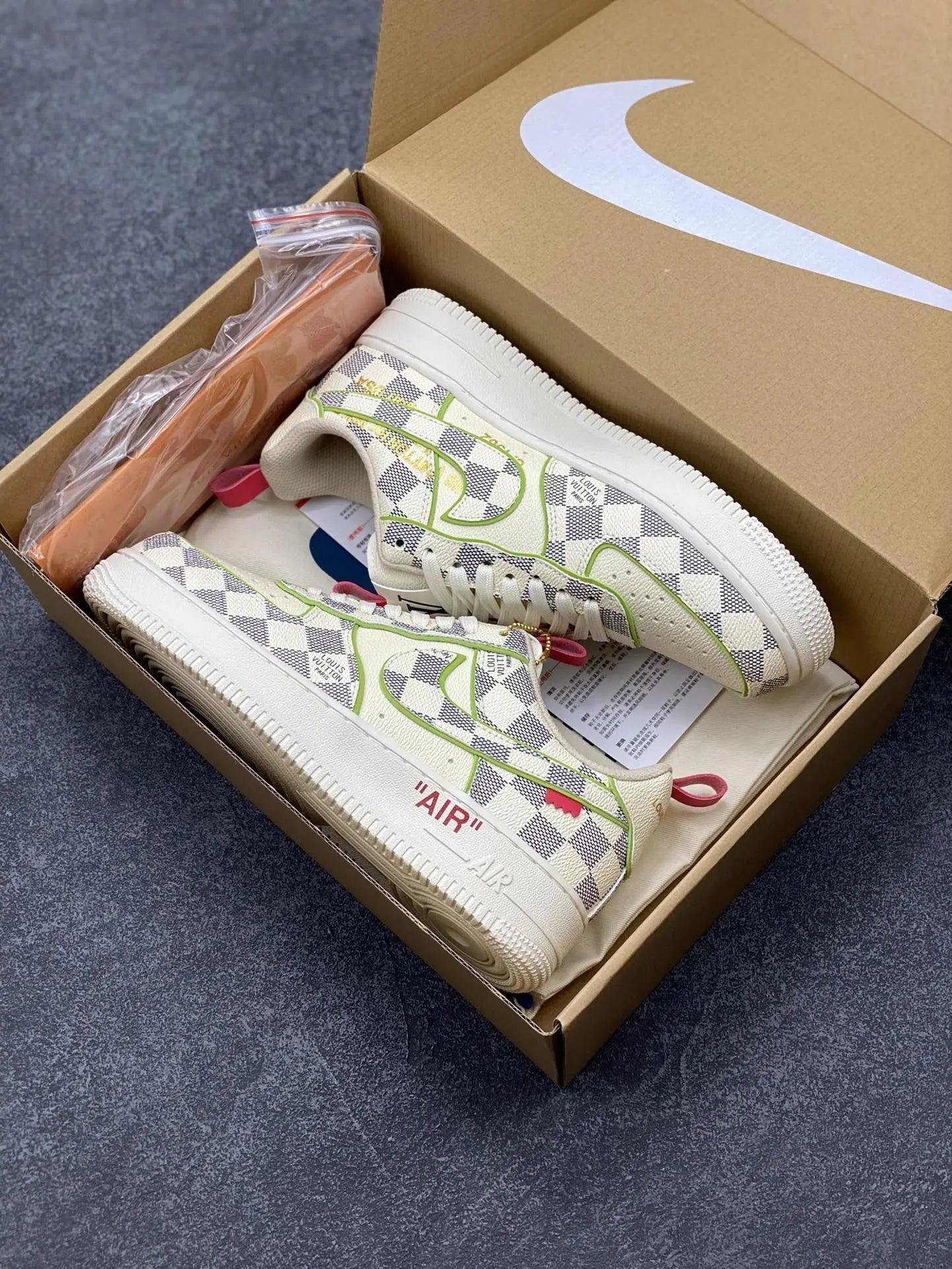 Custom LV x Off-wht x NK Air Force 1 LV 1A9V8H - sneakerhillcom