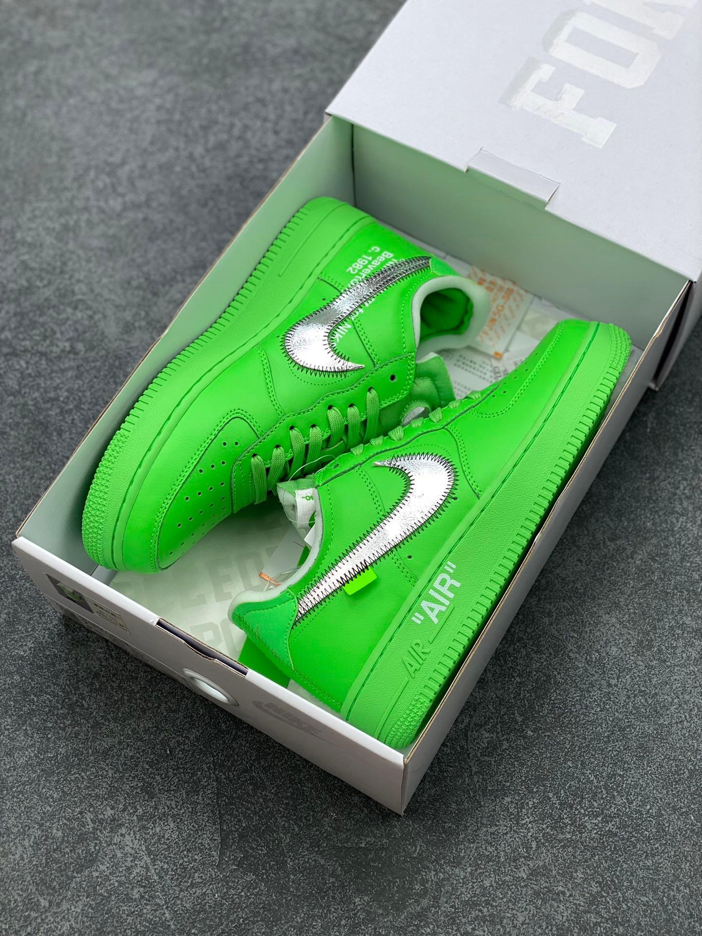 Custom Off Wht x Air Force 1 Low "Green" DX1419-300 - sneakerhillcom