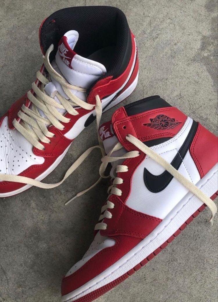 Custom RED Black White Jordan 1 CHICAGO Sneakerhill - sneakerhillcom