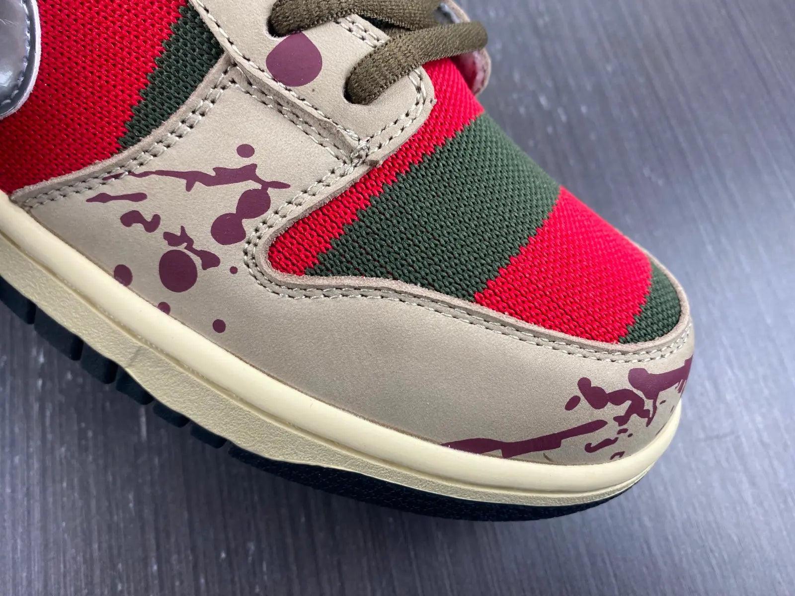 Custom SB Dunk Low “Freddy Krueger” - sneakerhillcom