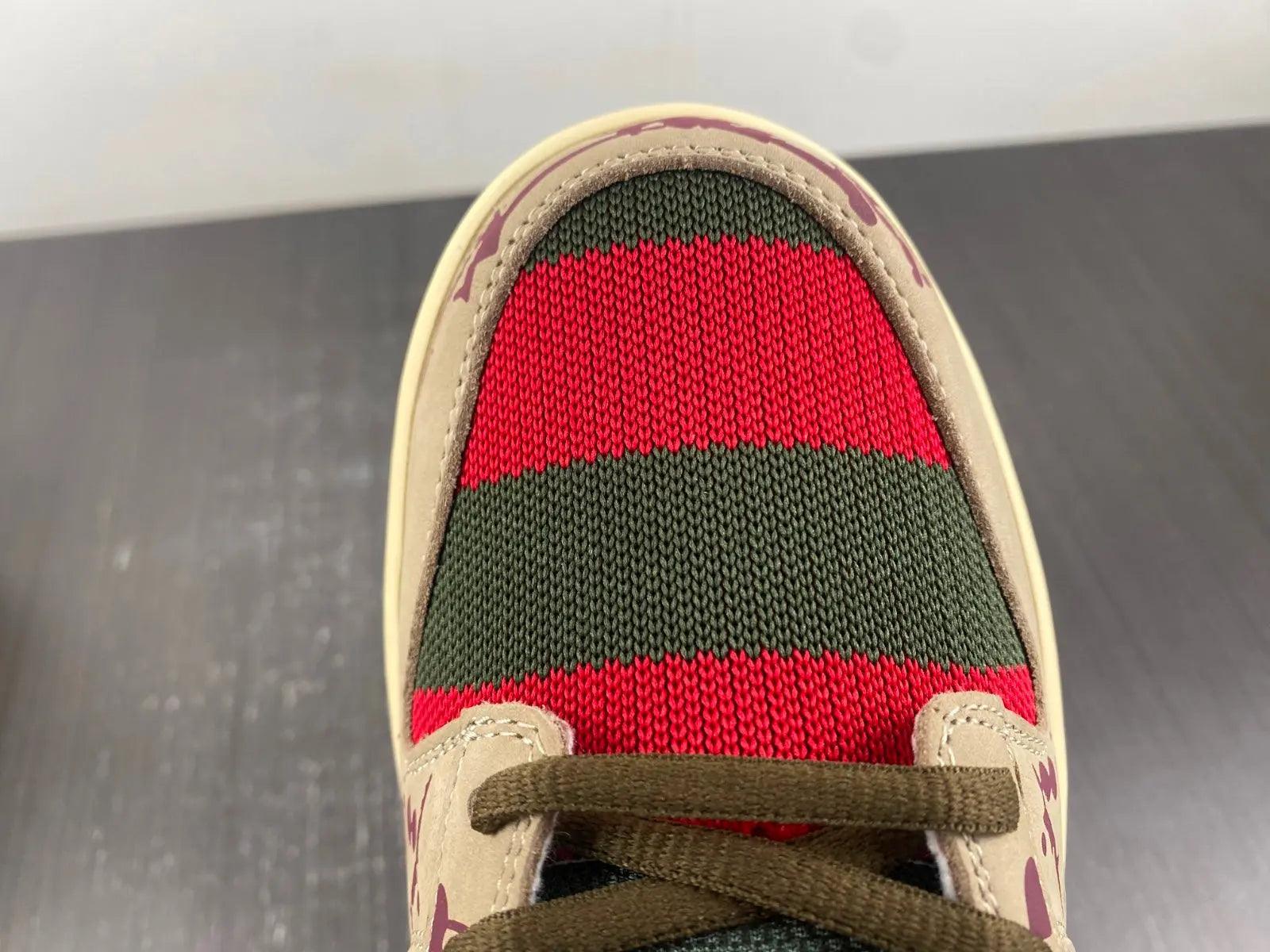 Custom SB Dunk Low “Freddy Krueger” - sneakerhillcom