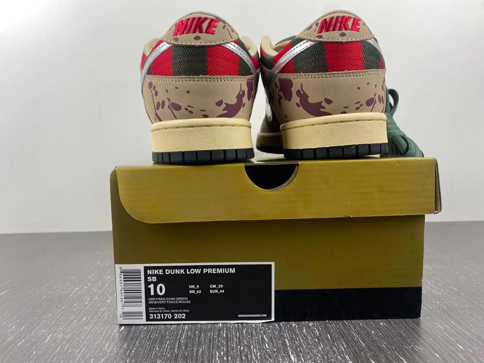 Custom SB Dunk Low “Freddy Krueger” - sneakerhillcom