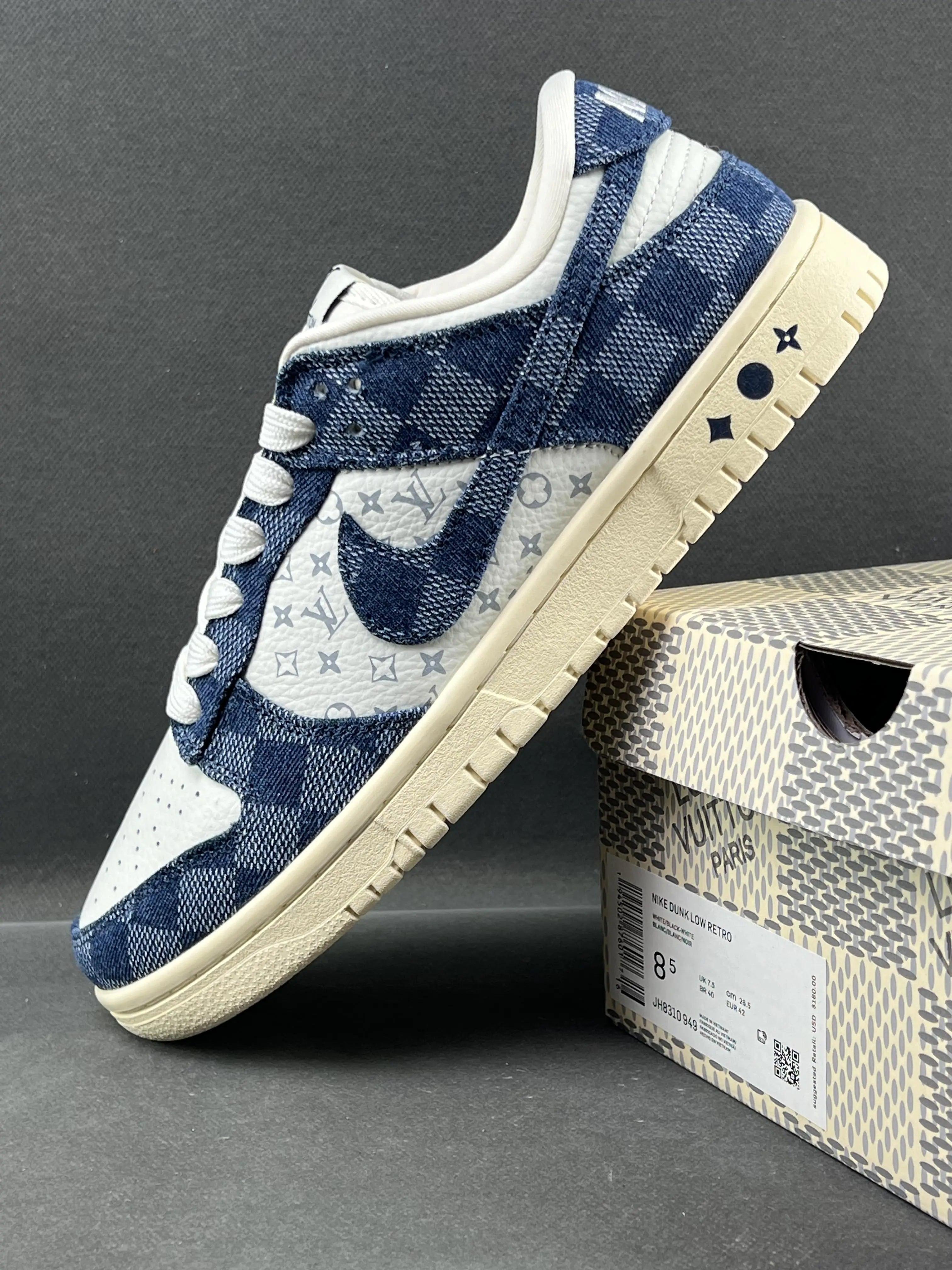 Custom SB Dunk Low x LV JH9310-949 - sneakerhillcom